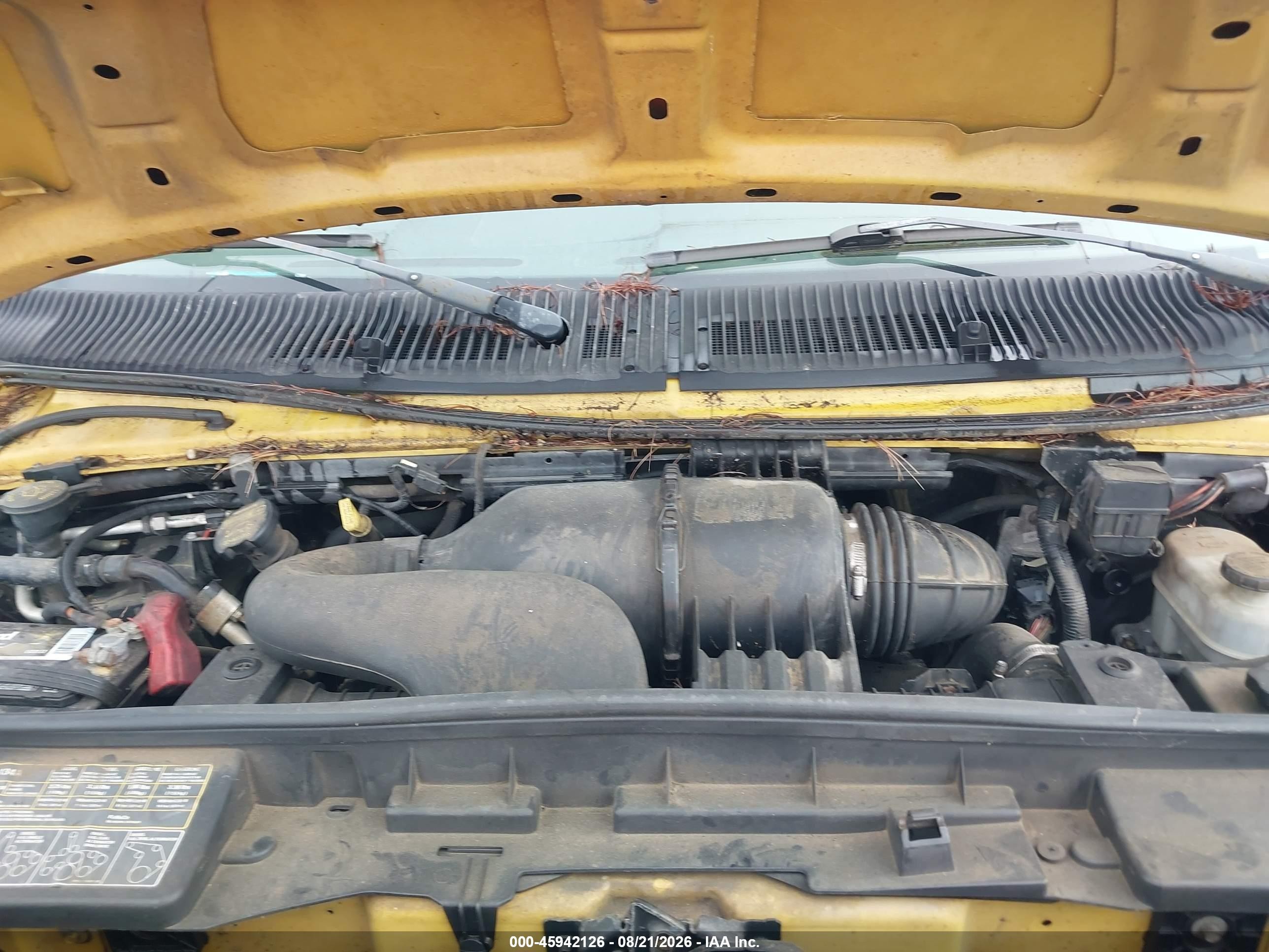 2008 Ford E-250 Commercial/recreational Yellow vin: 1FTNE24WX8DB19325