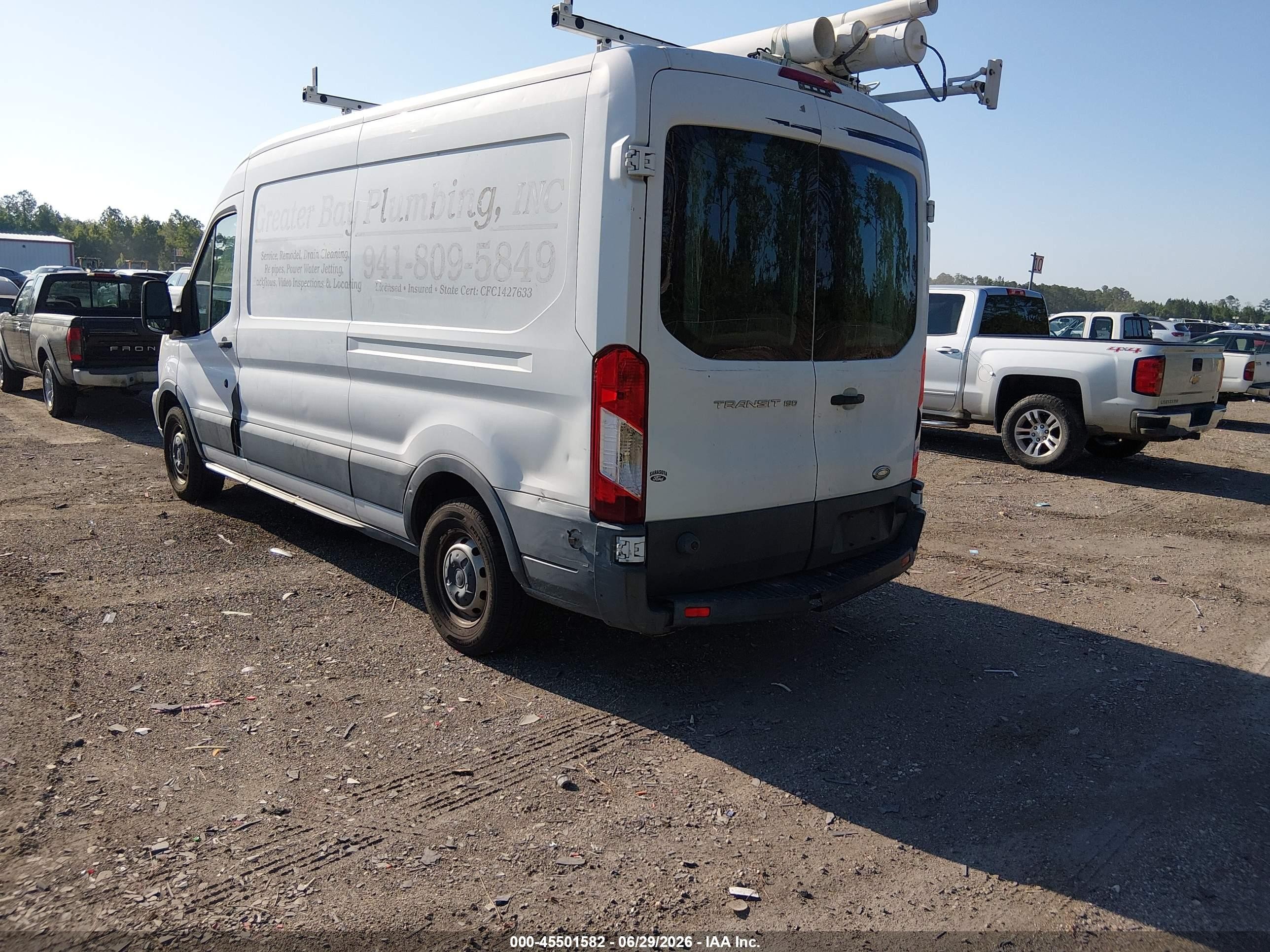 2015 Ford Transit-150 White vin: 1FTNE2CM1FKA06193