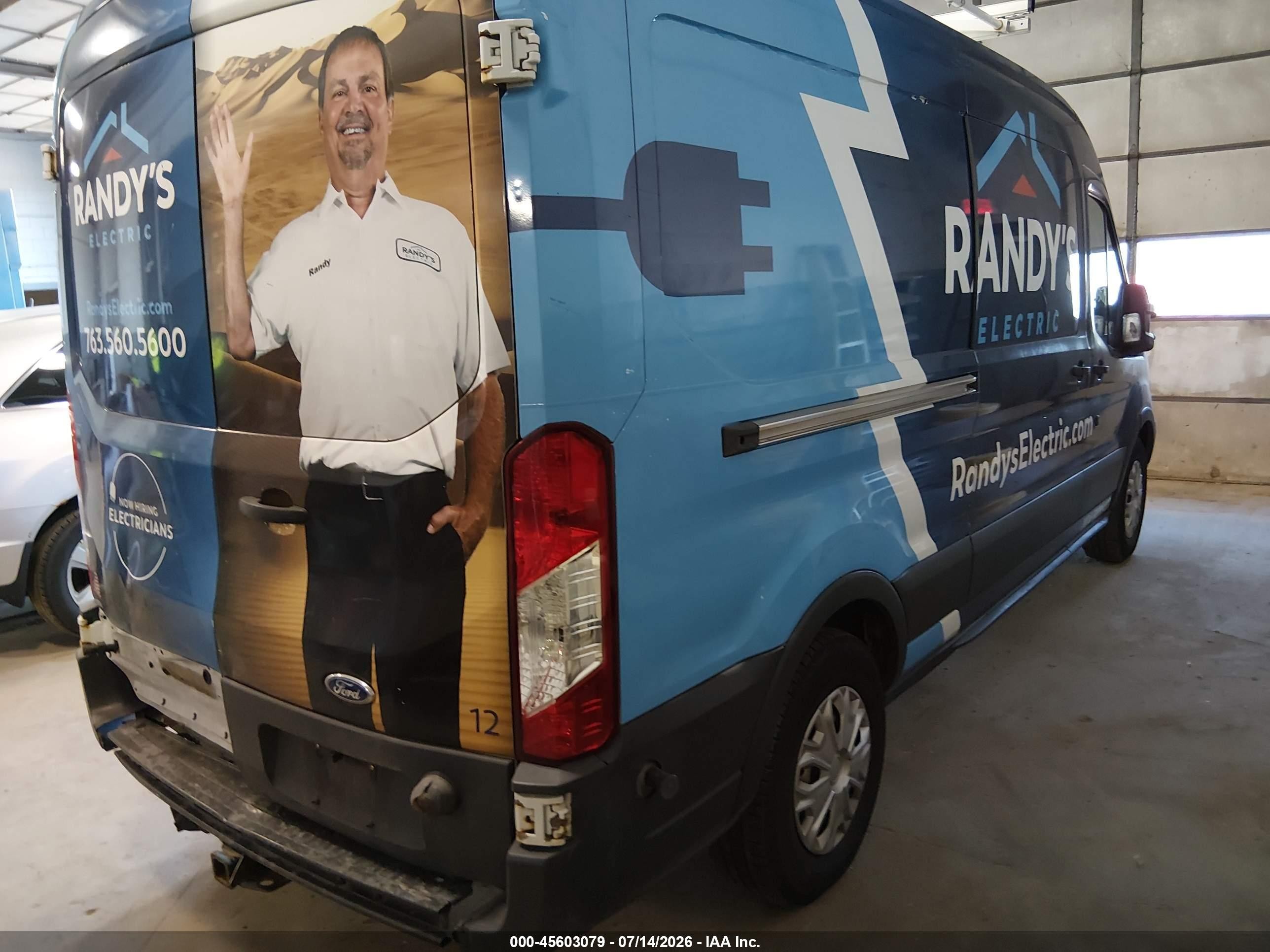 2015 Ford Transit-150   Blue vin: 1FTNE2CM2FKA03853