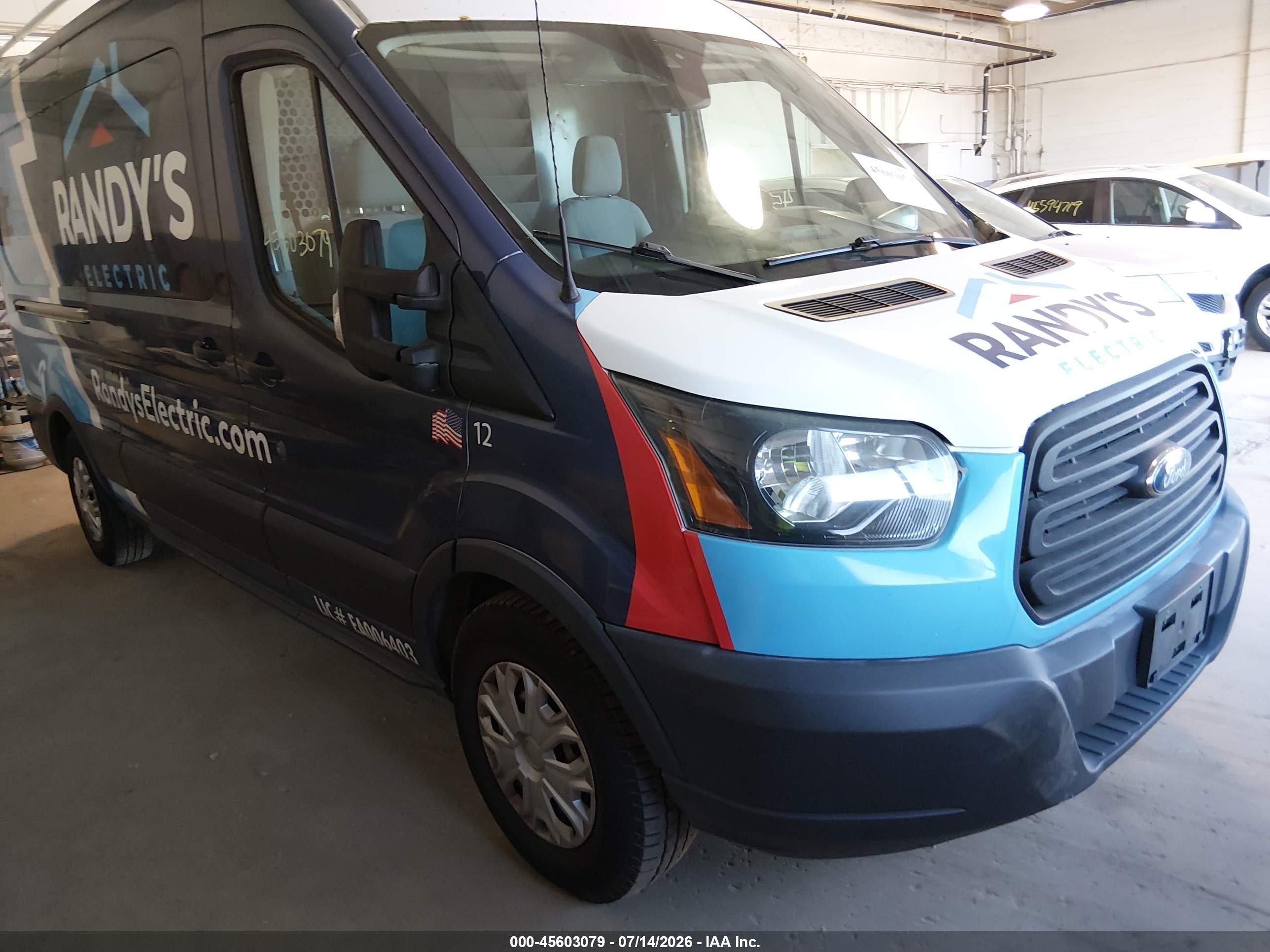 2015 Ford Transit-150   Blue vin: 1FTNE2CM2FKA03853