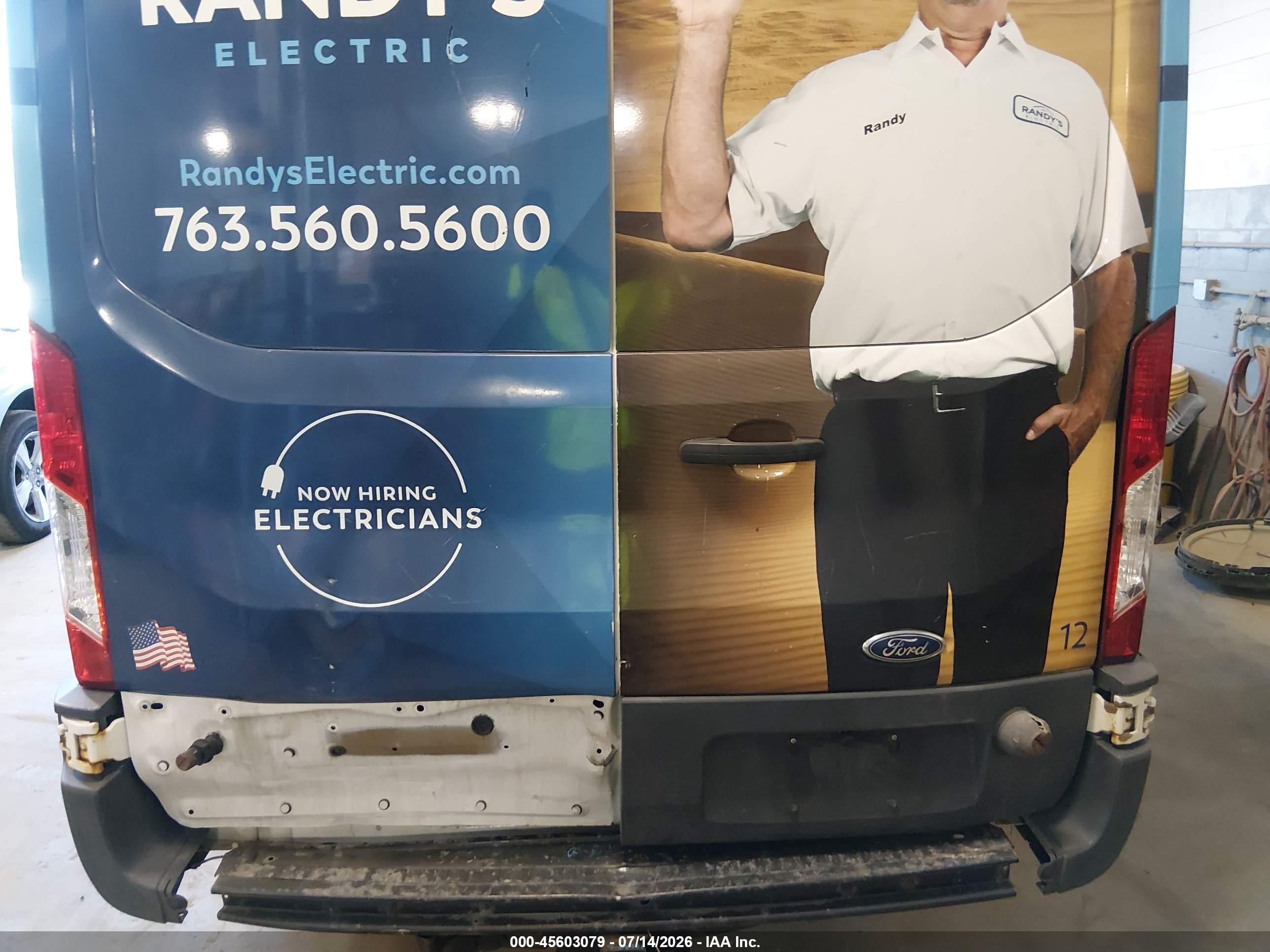 2015 Ford Transit-150   Blue vin: 1FTNE2CM2FKA03853