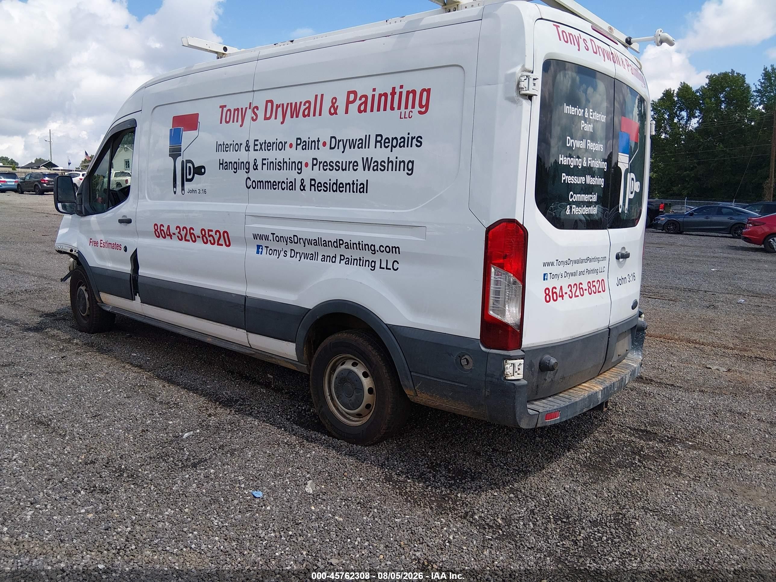 2015 Ford Transit-150   White vin: 1FTNE2CM3FKA93207