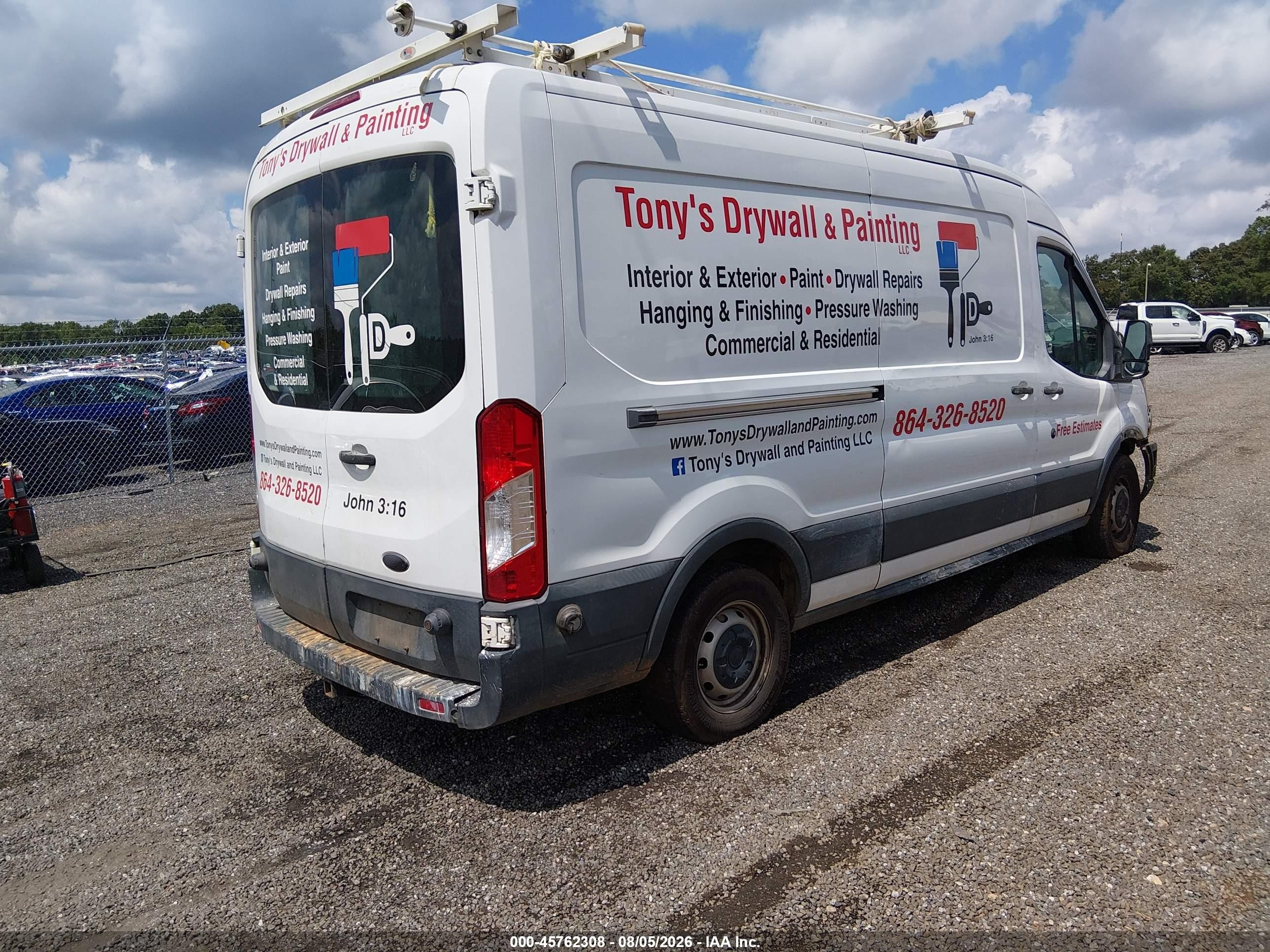 2015 Ford Transit-150   White vin: 1FTNE2CM3FKA93207