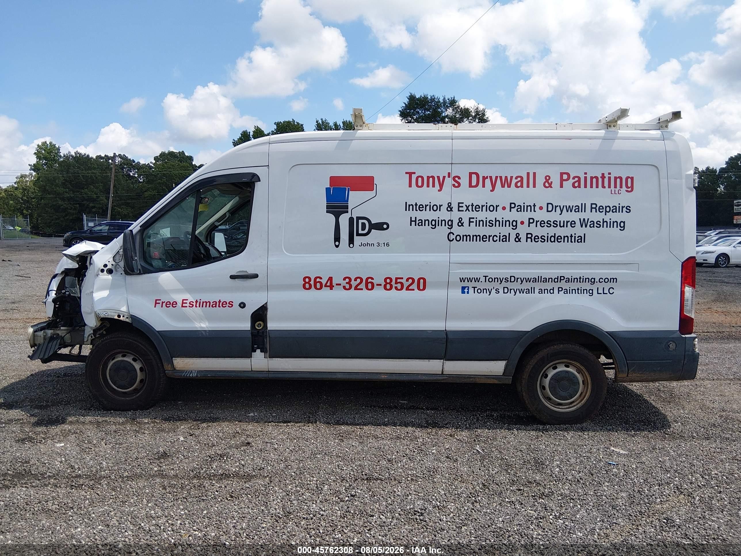 2015 Ford Transit-150   White vin: 1FTNE2CM3FKA93207