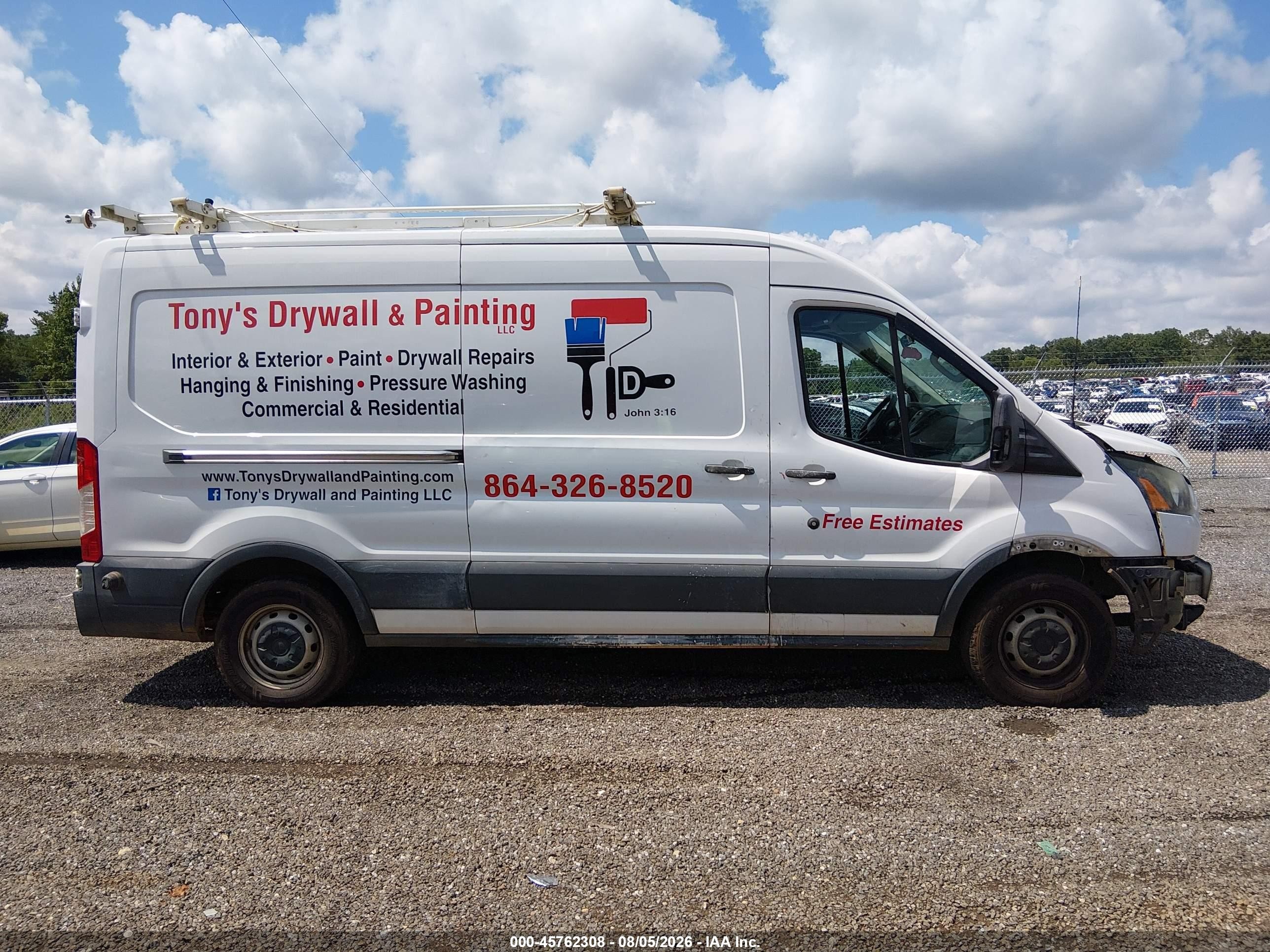 2015 Ford Transit-150   White vin: 1FTNE2CM3FKA93207