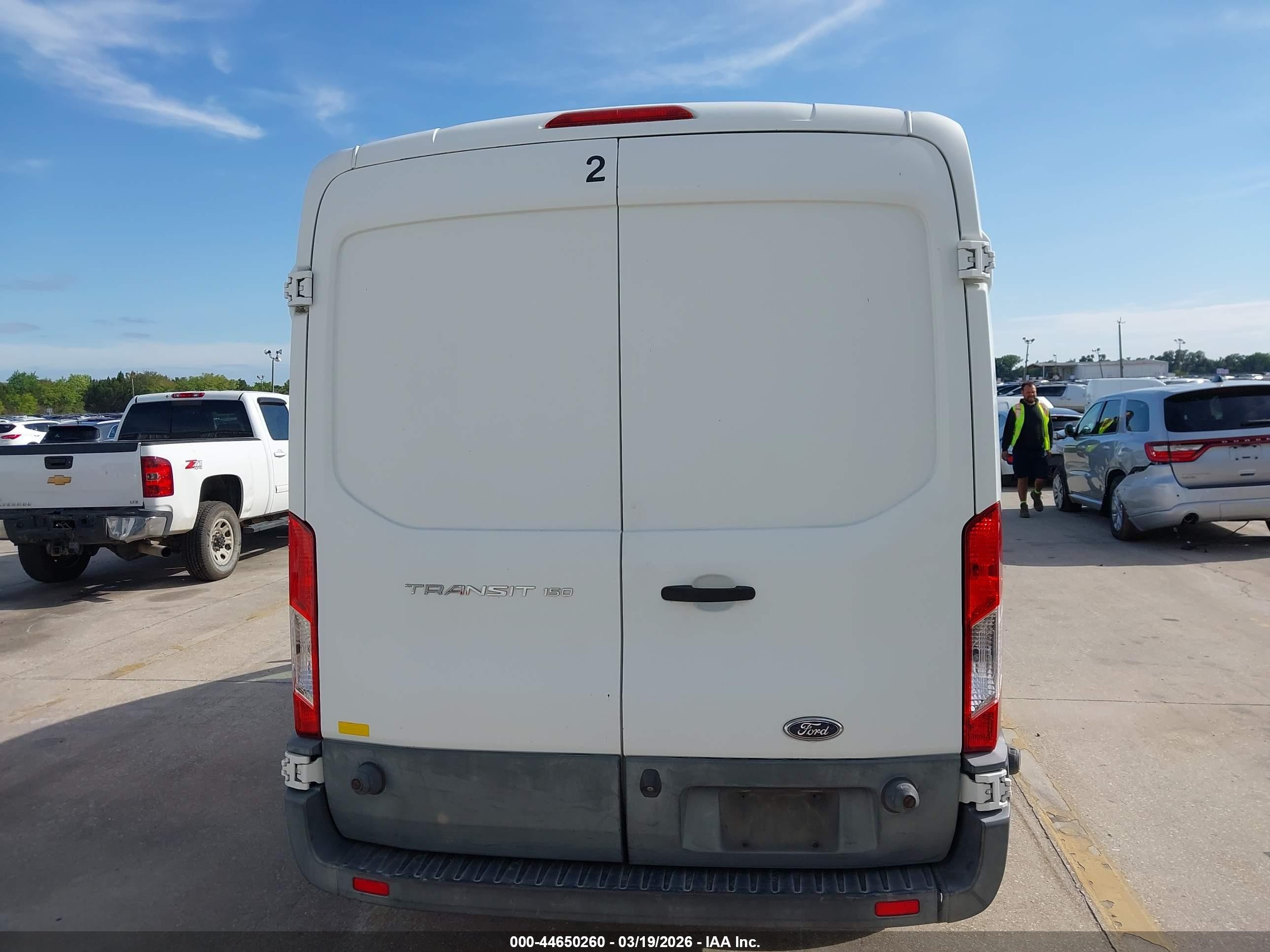 2015 Ford Transit-150   White vin: 1FTNE2CM6FKB11070