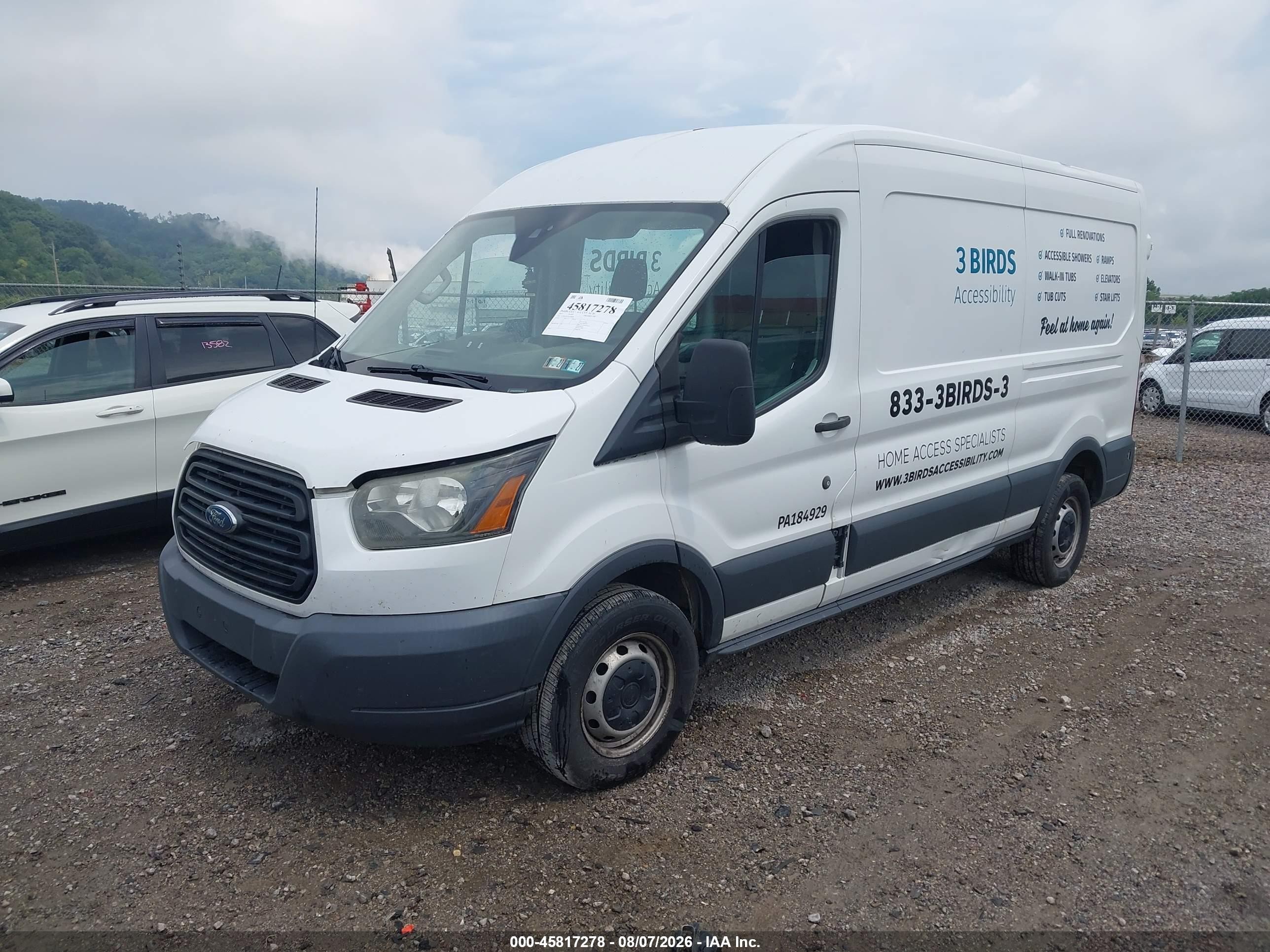 2015 Ford Transit-150   White vin: 1FTNE2CM7FKA08188
