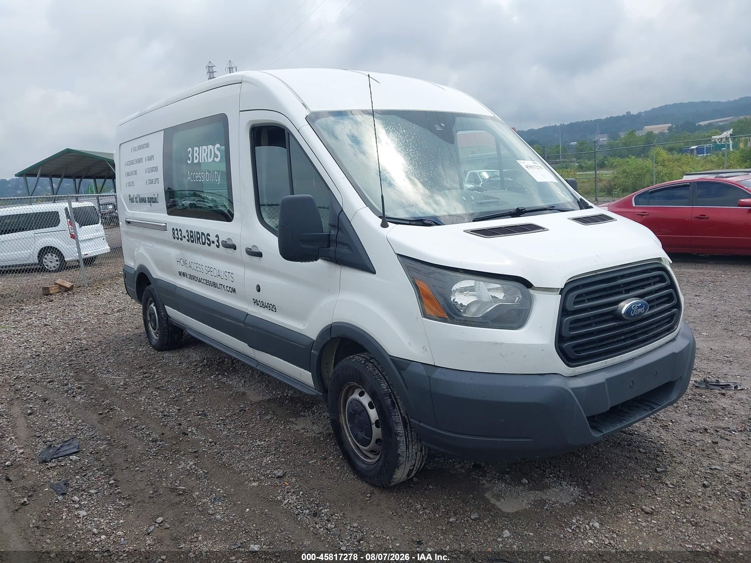 2015 Ford Transit-150   White vin: 1FTNE2CM7FKA08188