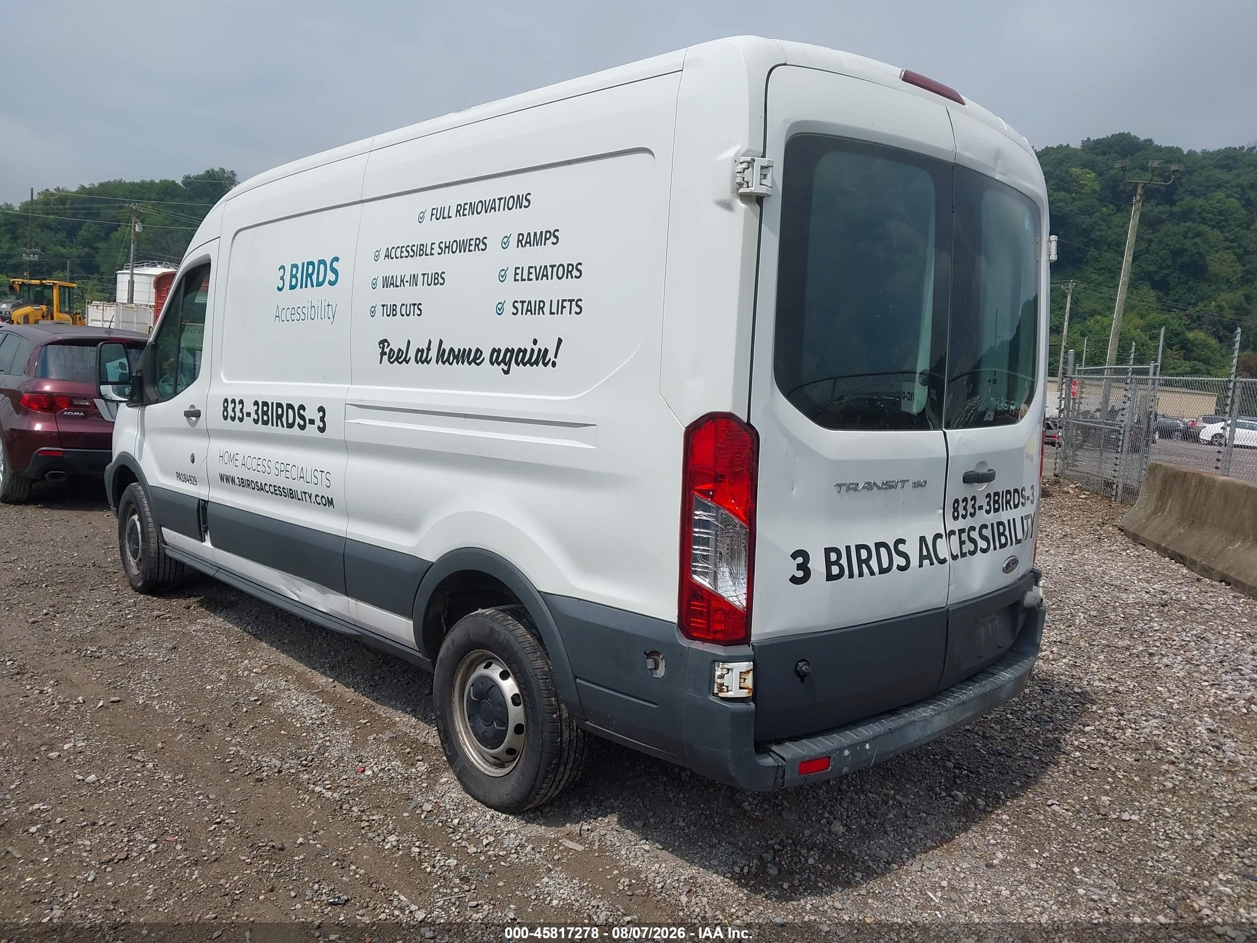 2015 Ford Transit-150   White vin: 1FTNE2CM7FKA08188