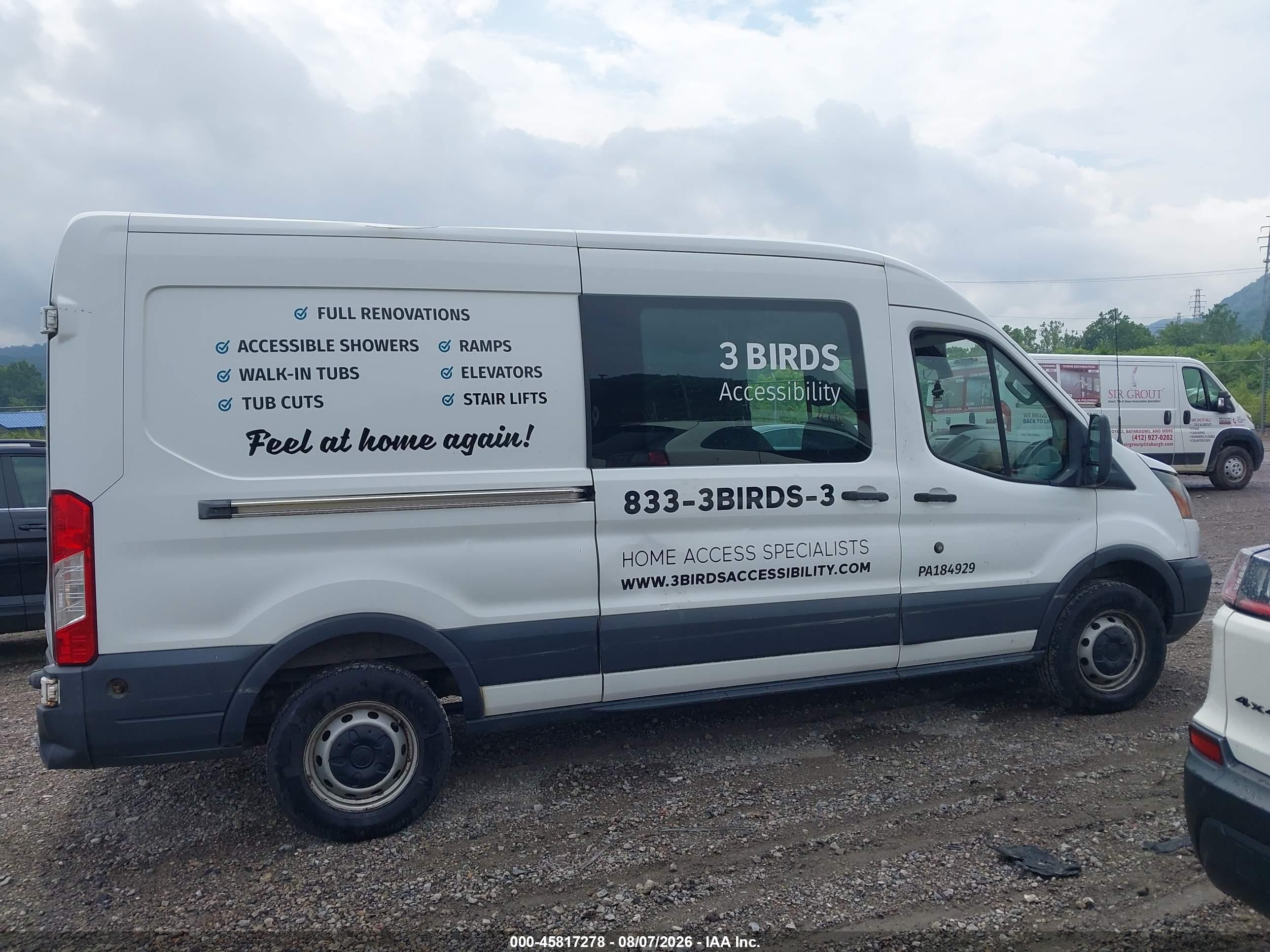 2015 Ford Transit-150   White vin: 1FTNE2CM7FKA08188