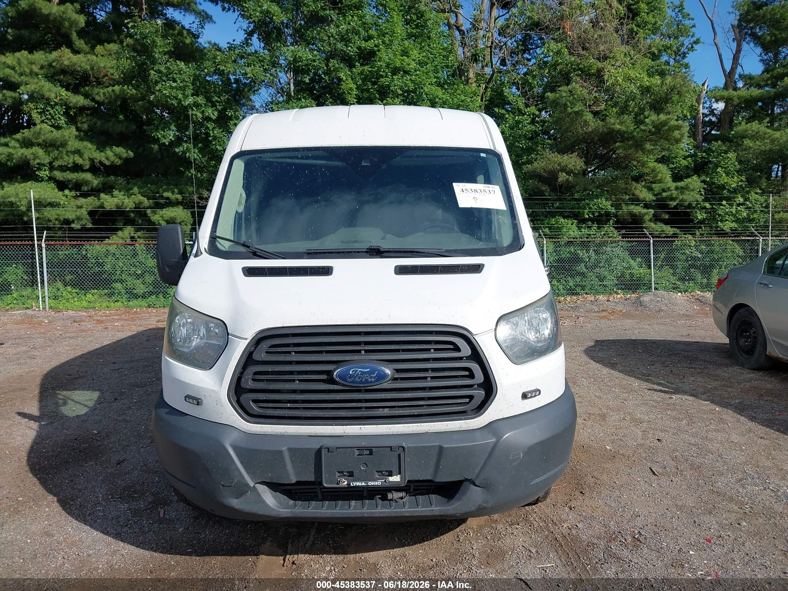 2015 Ford Transit-150   White vin: 1FTNE2CV9FKB13324
