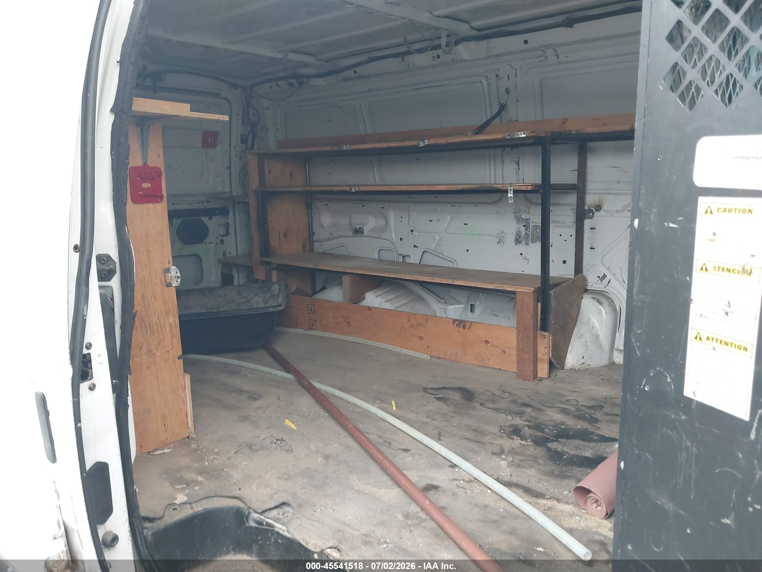 2012 Ford E-250 Commercial/recreational White vin: 1FTNE2EL0CDB08556