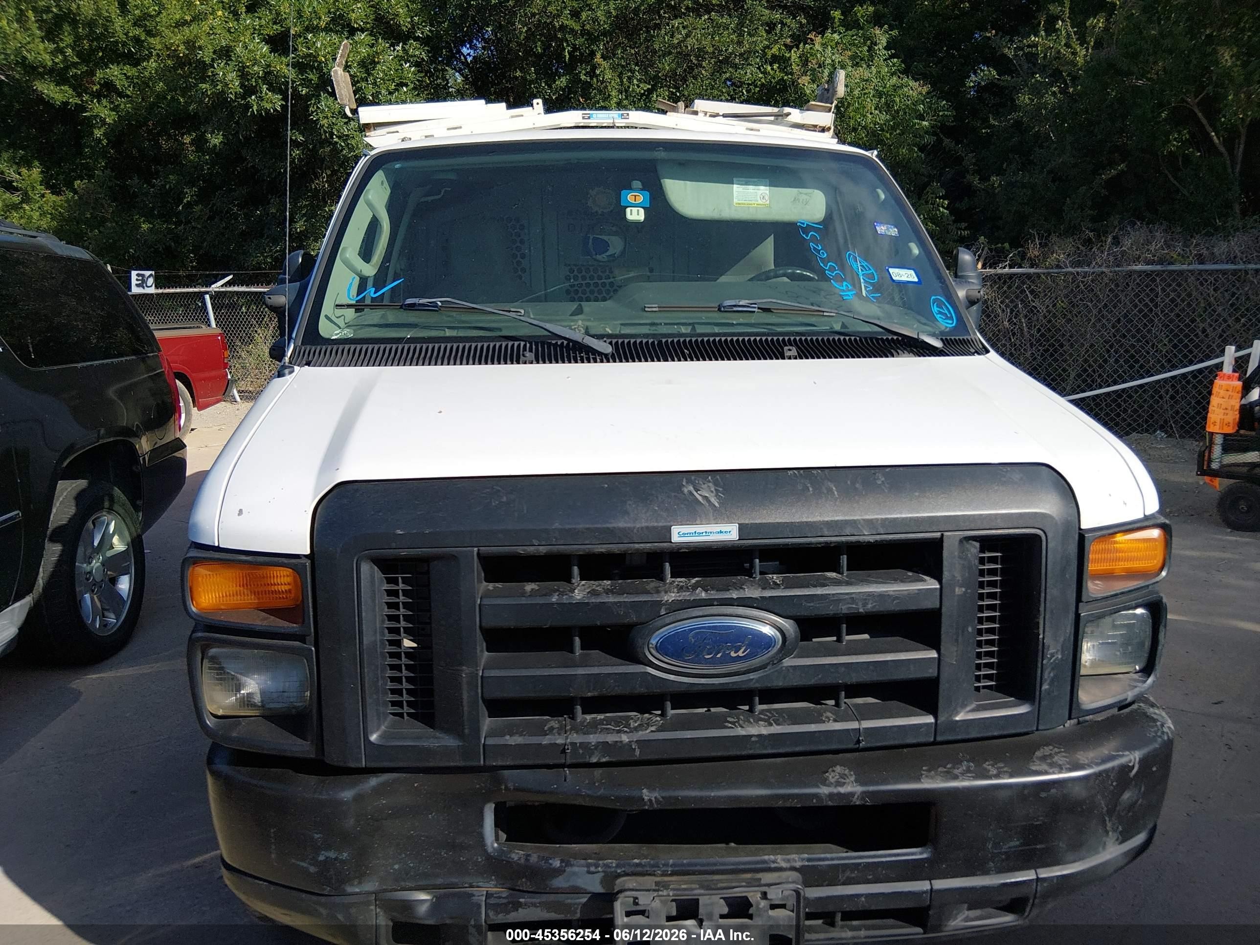 2012 Ford E-250 Commercial White vin: 1FTNE2EL0CDB26085