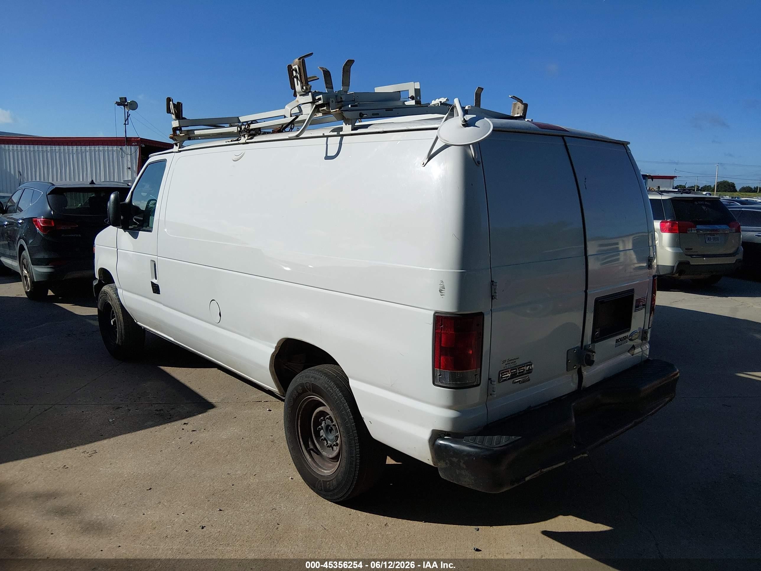 2012 Ford E-250 Commercial White vin: 1FTNE2EL0CDB26085