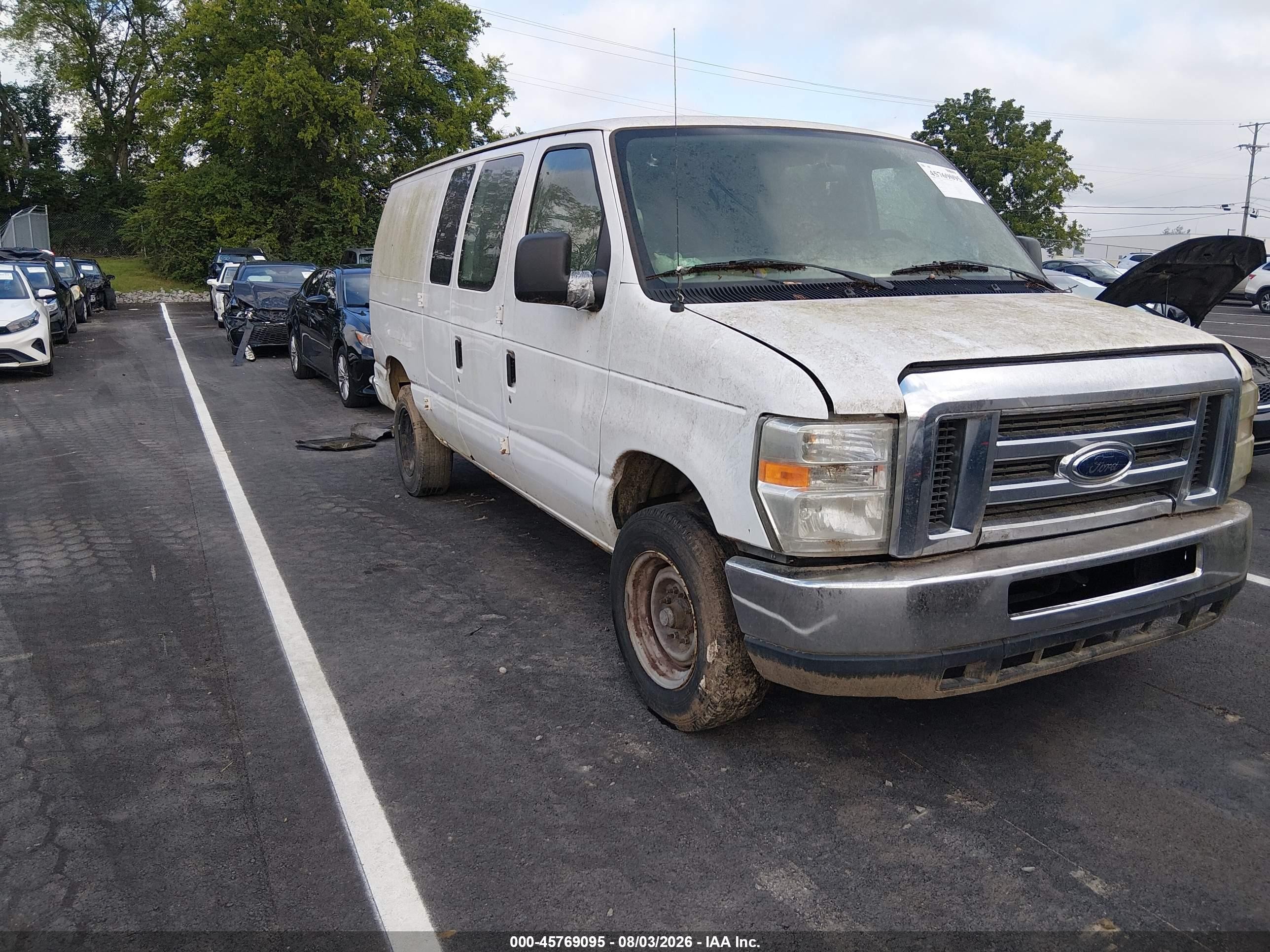 2012 Ford E-250 Commercial White vin: 1FTNE2EL2CDA35433