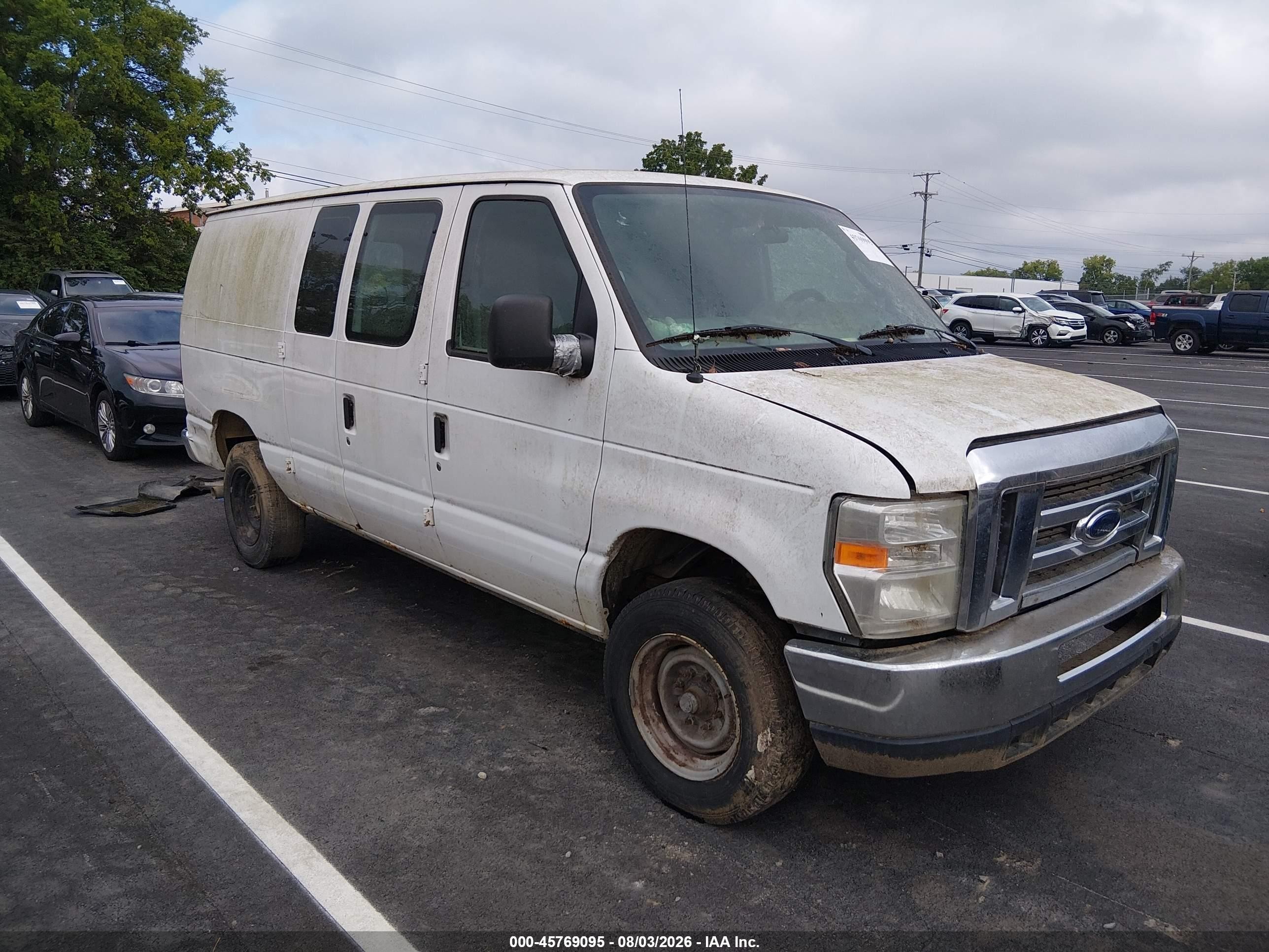 2012 Ford E-250 Commercial White vin: 1FTNE2EL2CDA35433