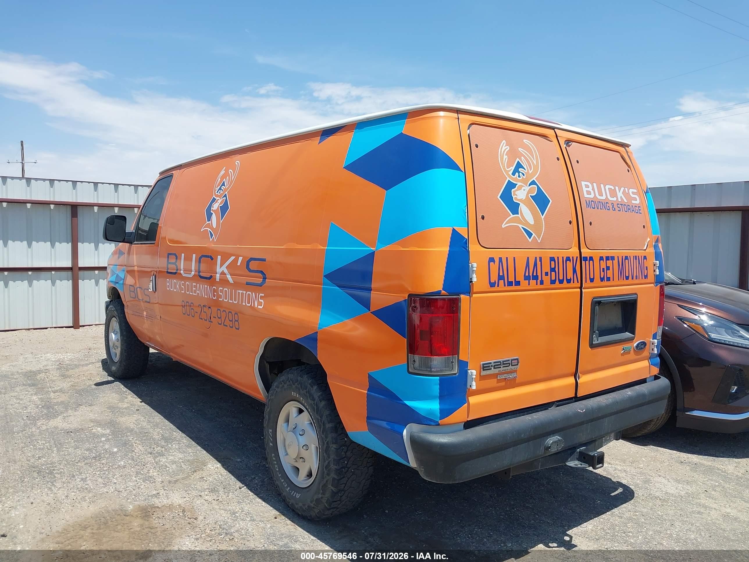 2013 Ford E-250 Commercial Orange vin: 1FTNE2EL2DDA68613