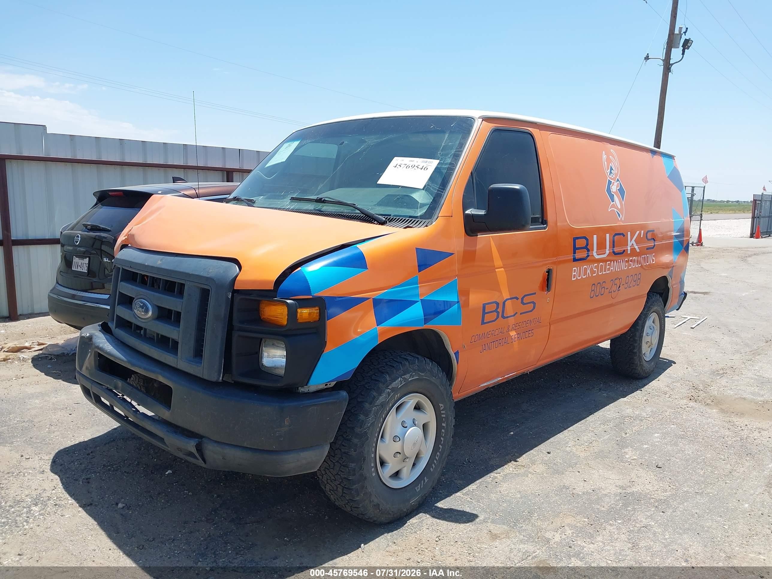 2013 Ford E-250 Commercial Orange vin: 1FTNE2EL2DDA68613