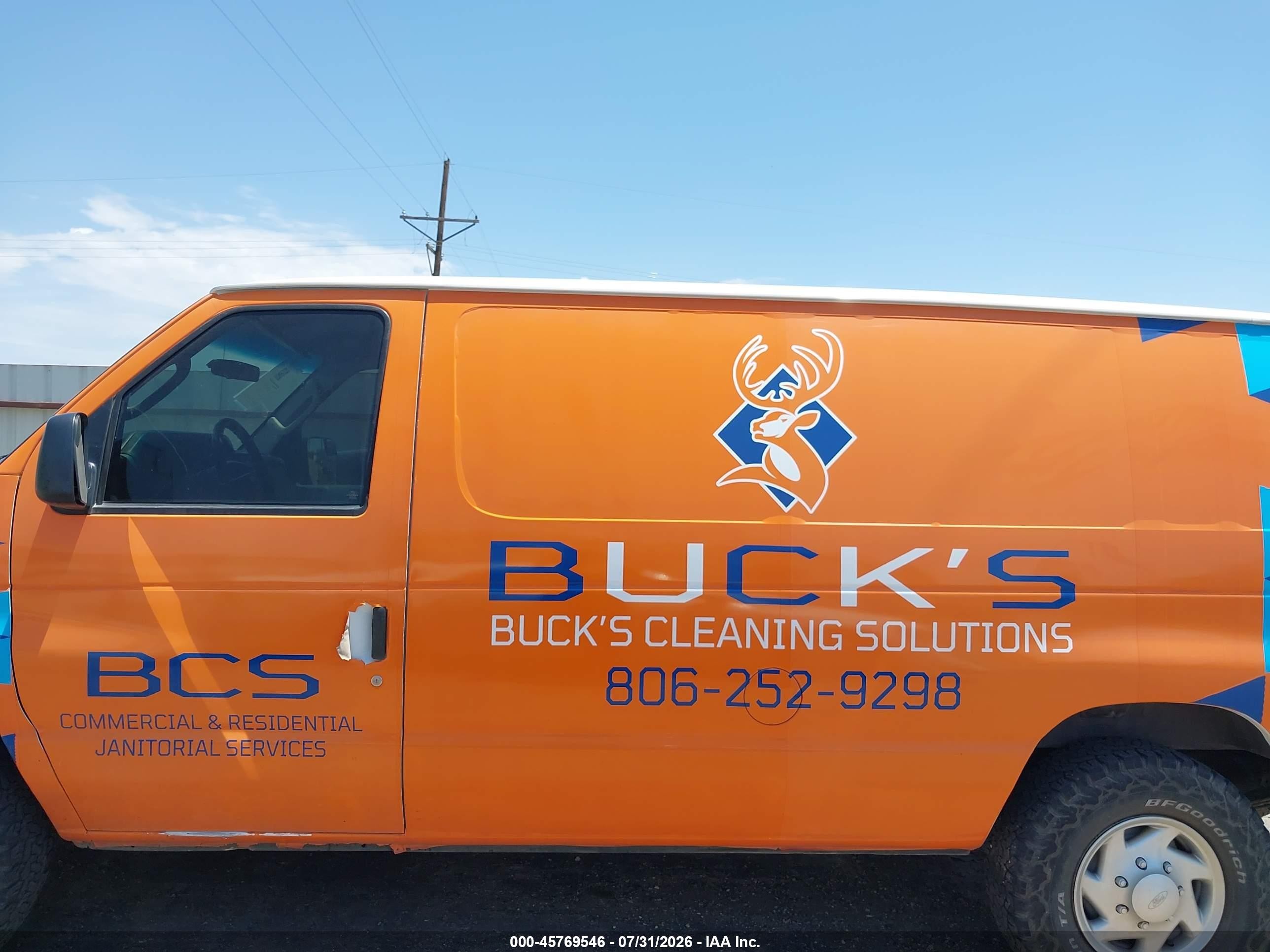 2013 Ford E-250 Commercial Orange vin: 1FTNE2EL2DDA68613