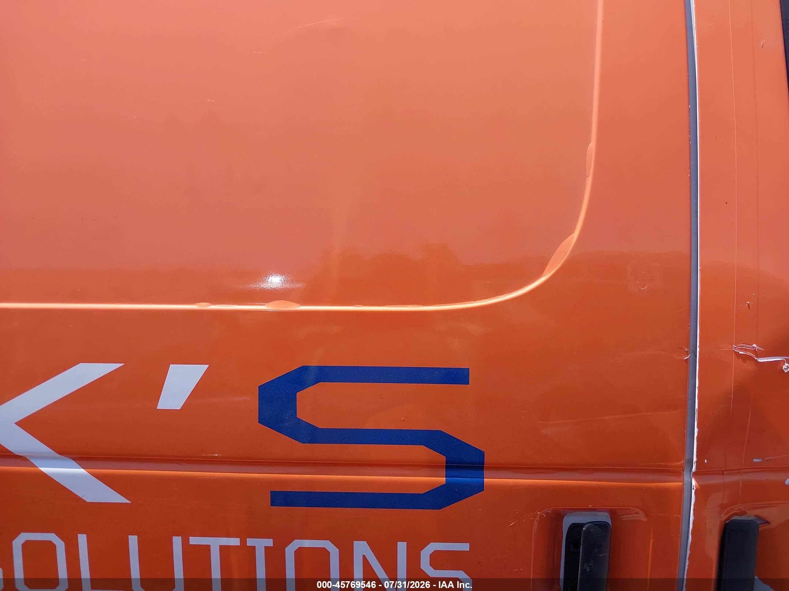 2013 Ford E-250 Commercial Orange vin: 1FTNE2EL2DDA68613