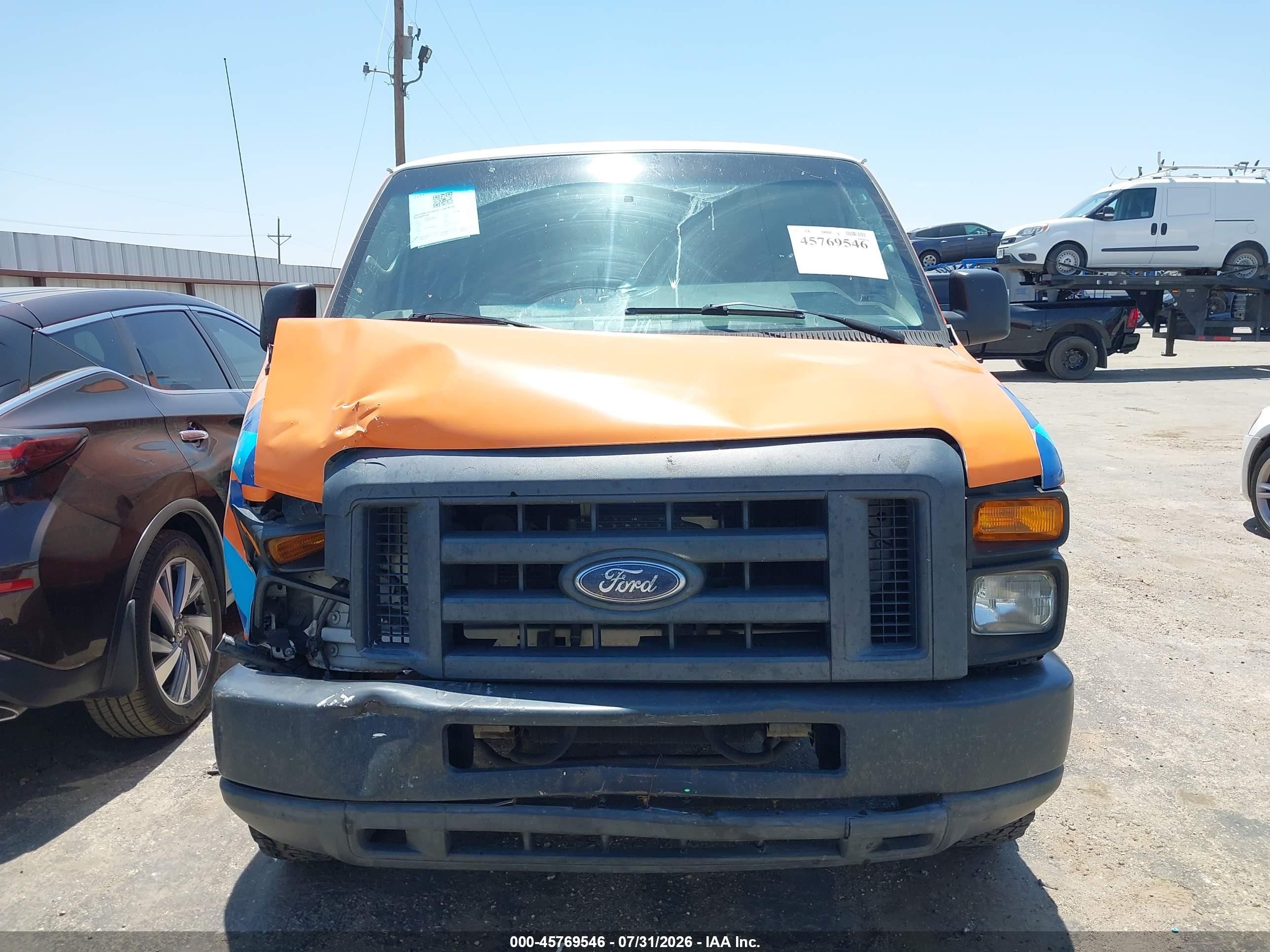 2013 Ford E-250 Commercial Orange vin: 1FTNE2EL2DDA68613