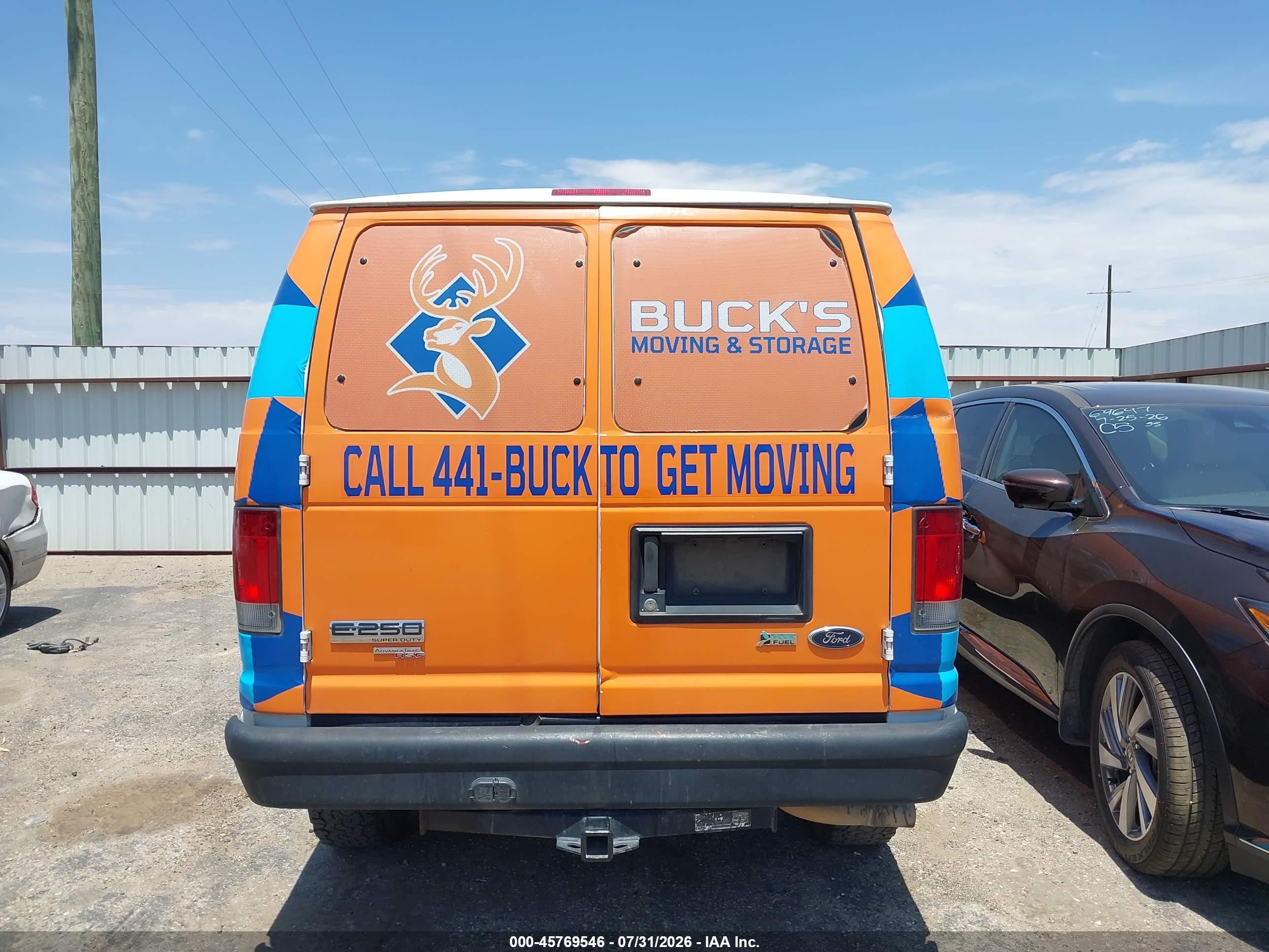 2013 Ford E-250 Commercial Orange vin: 1FTNE2EL2DDA68613