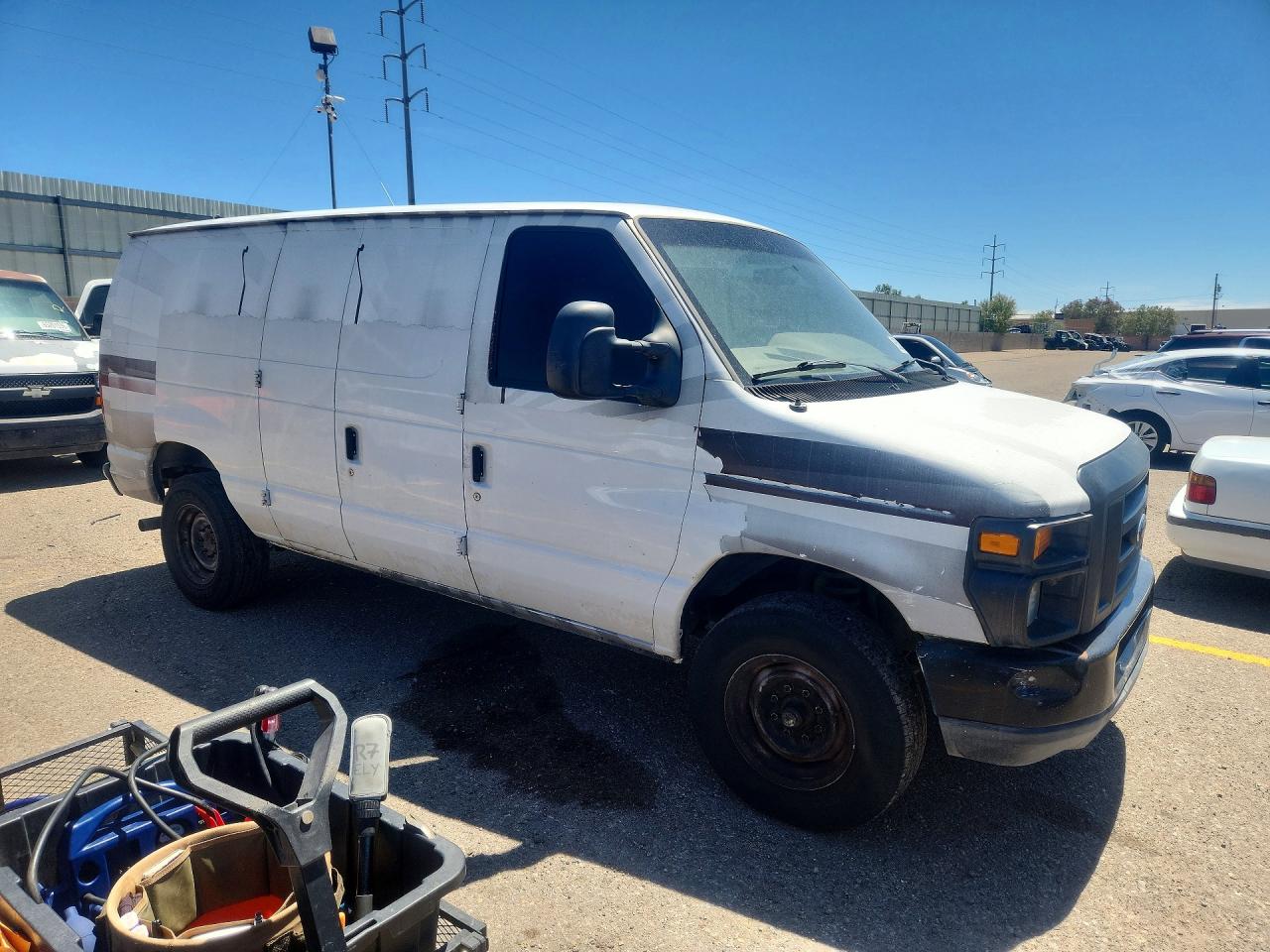 2010 Ford Econoline E250 Van White vin: 1FTNE2EL3ADA63206