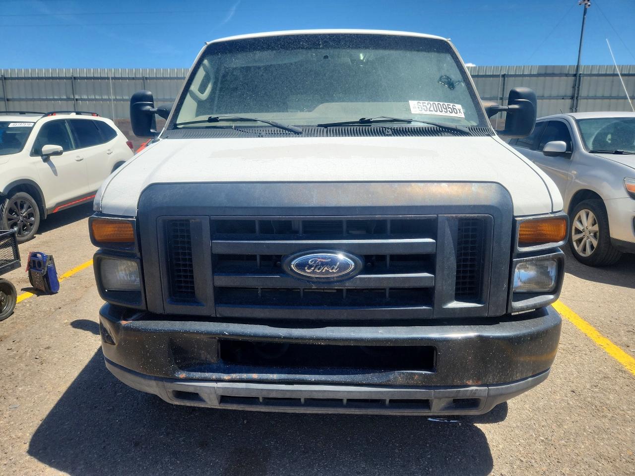 2010 Ford Econoline E250 Van White vin: 1FTNE2EL3ADA63206