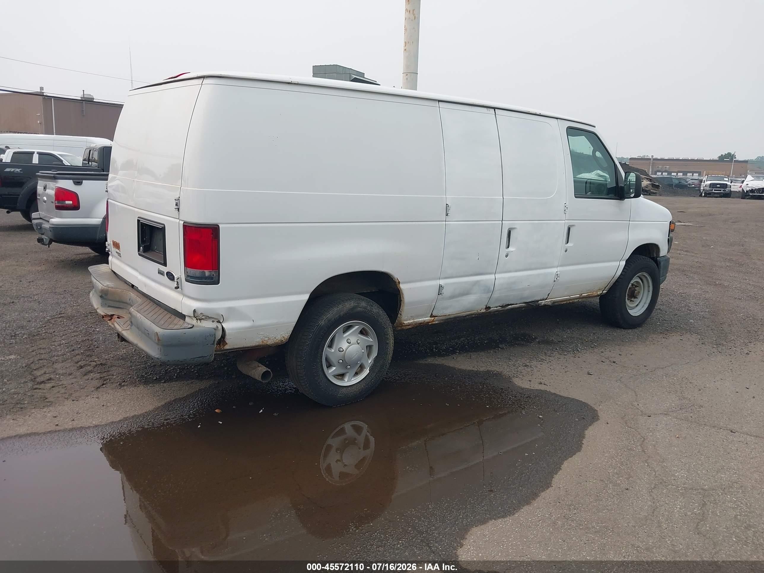 2012 Ford E-250 Commercial White vin: 1FTNE2EL3CDA69767