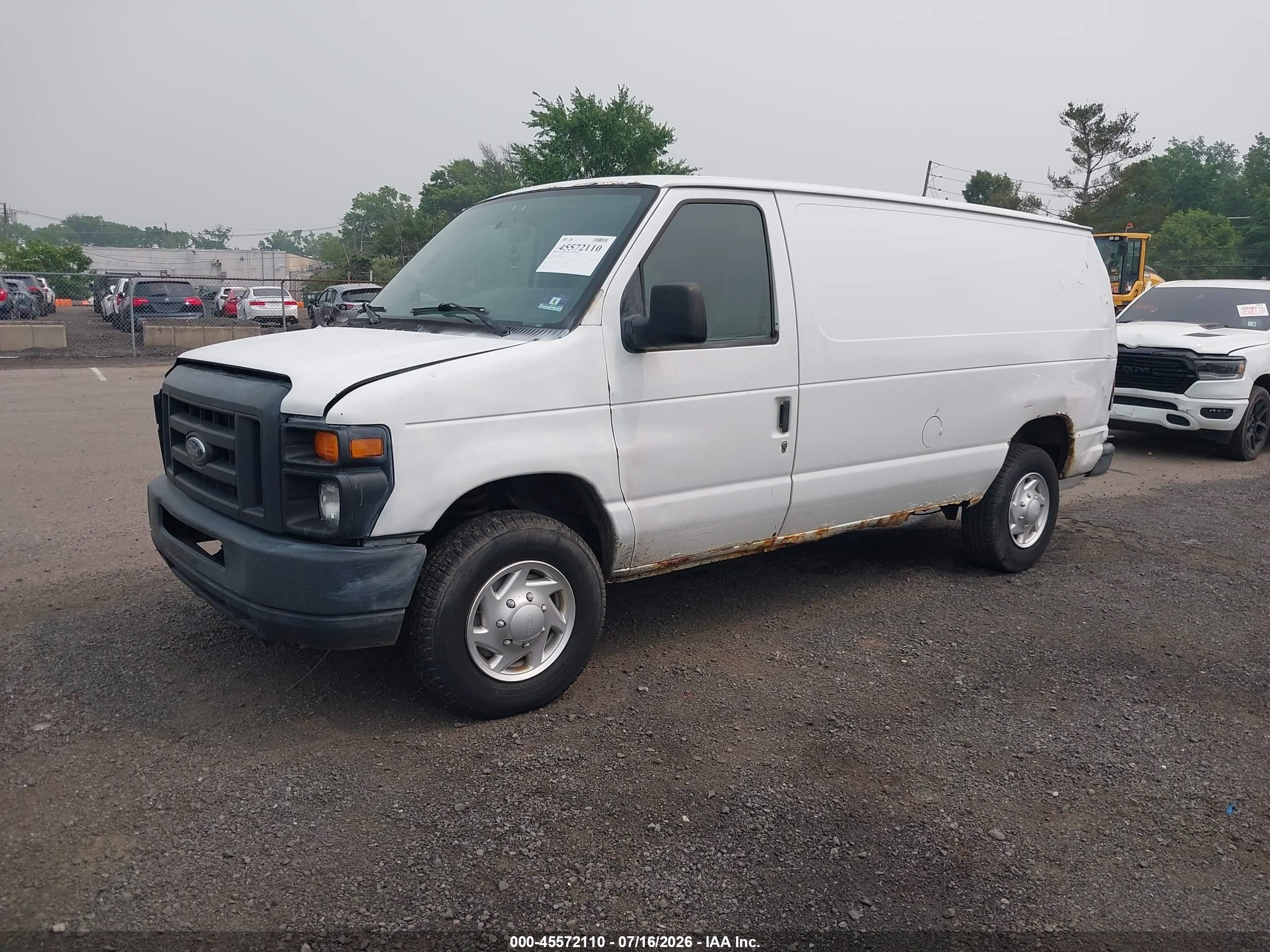 2012 Ford E-250 Commercial White vin: 1FTNE2EL3CDA69767