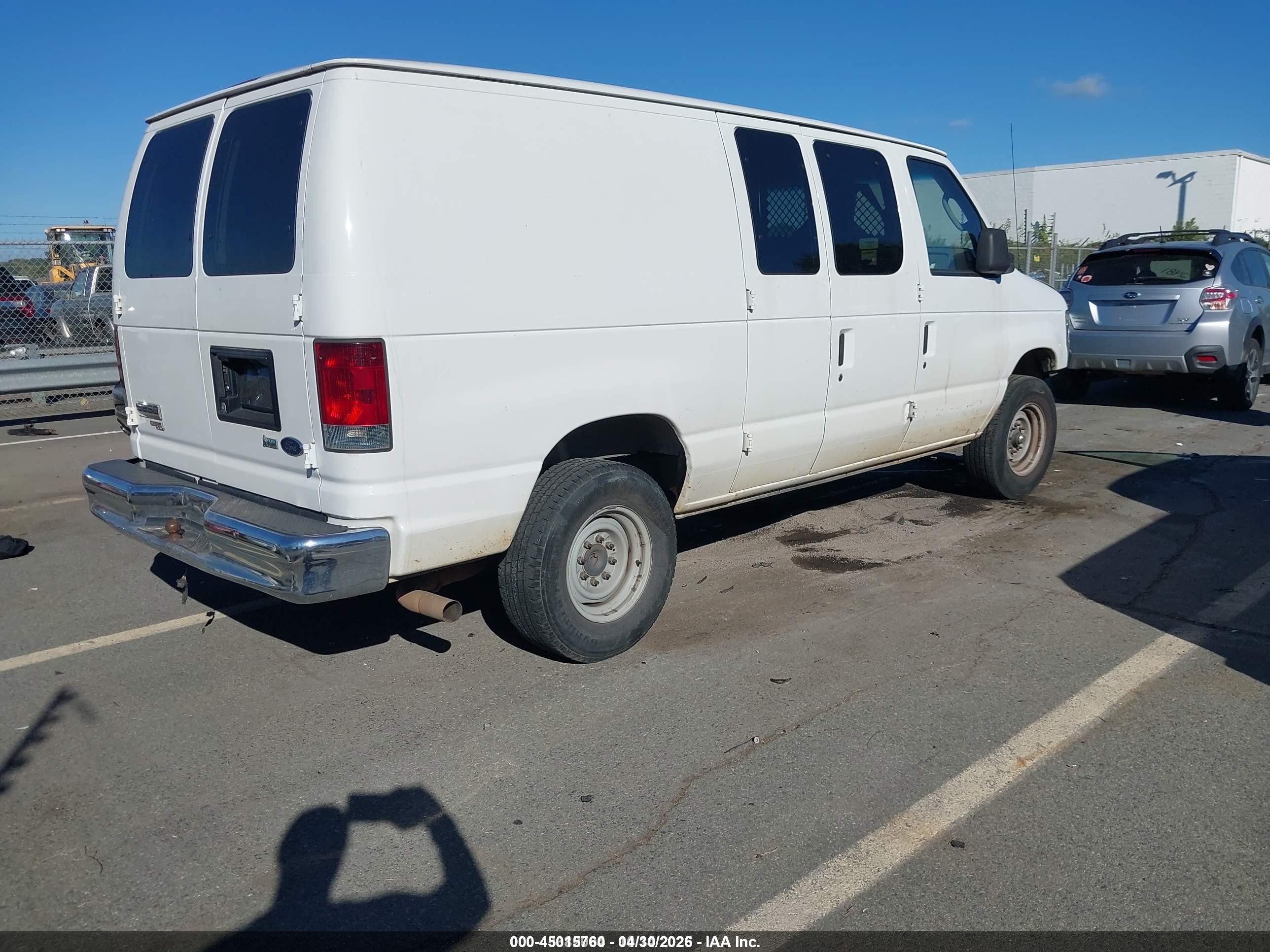 2013 Ford E-250 Commercial White vin: 1FTNE2EL4DDA10177