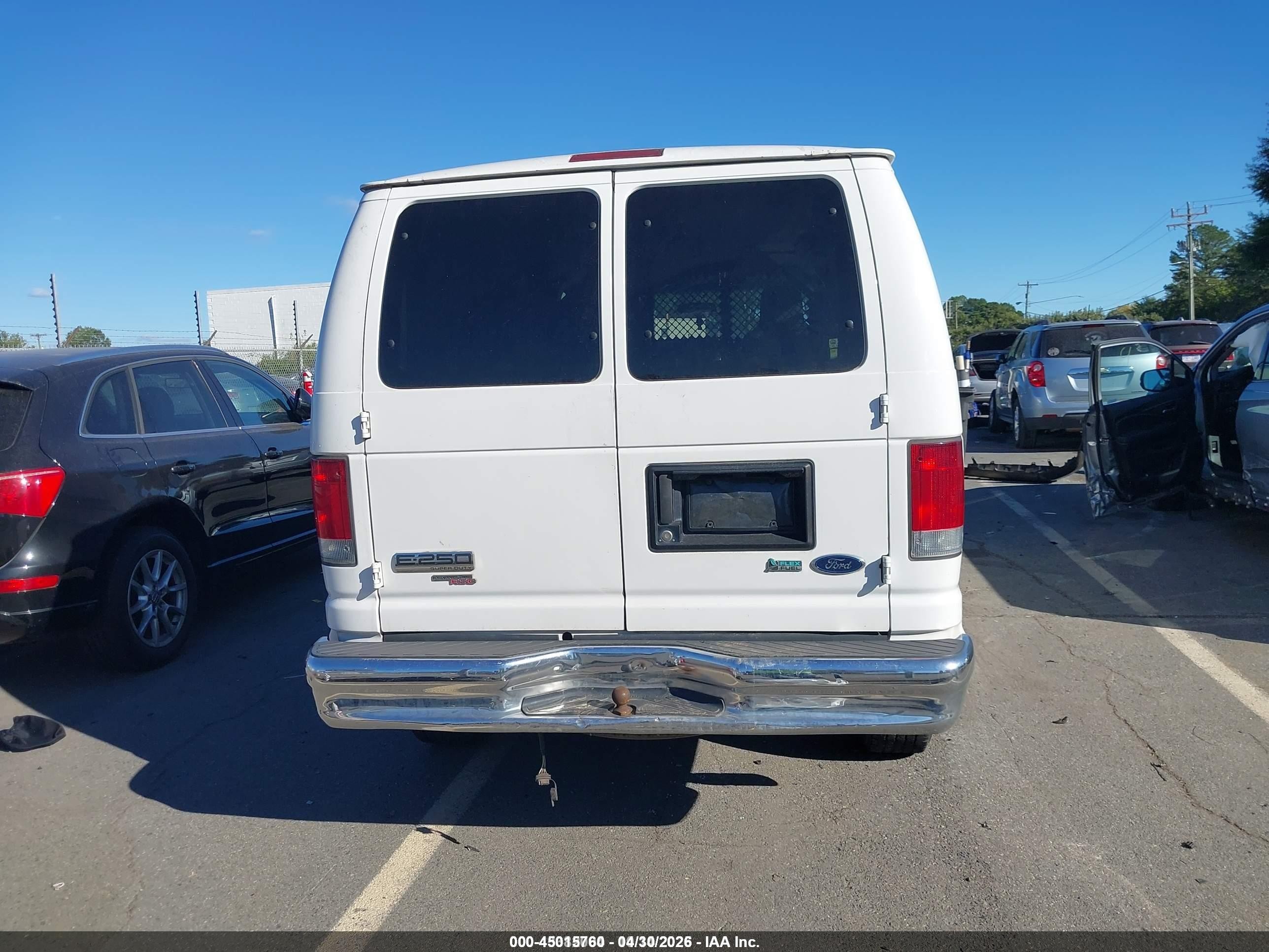 2013 Ford E-250 Commercial White vin: 1FTNE2EL4DDA10177