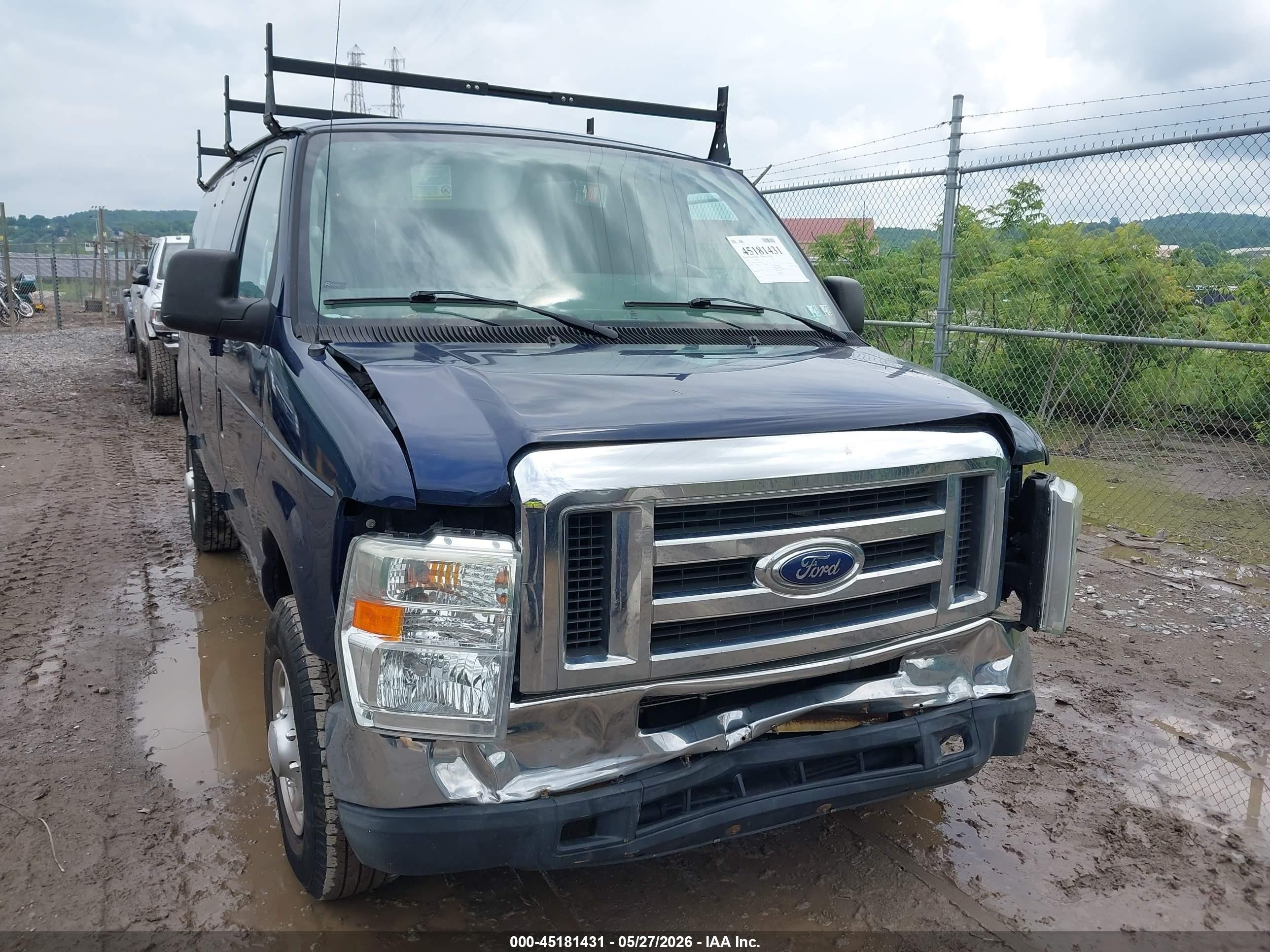 2013 Ford E-250 Commercial Blue vin: 1FTNE2EL4DDA73327