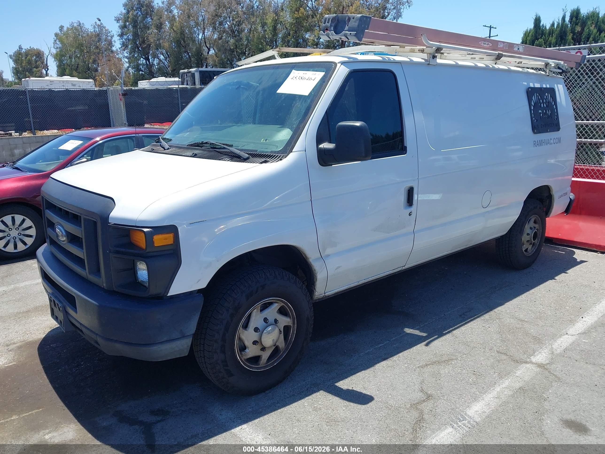 2013 Ford E-250 Commercial White vin: 1FTNE2EL4DDB32392