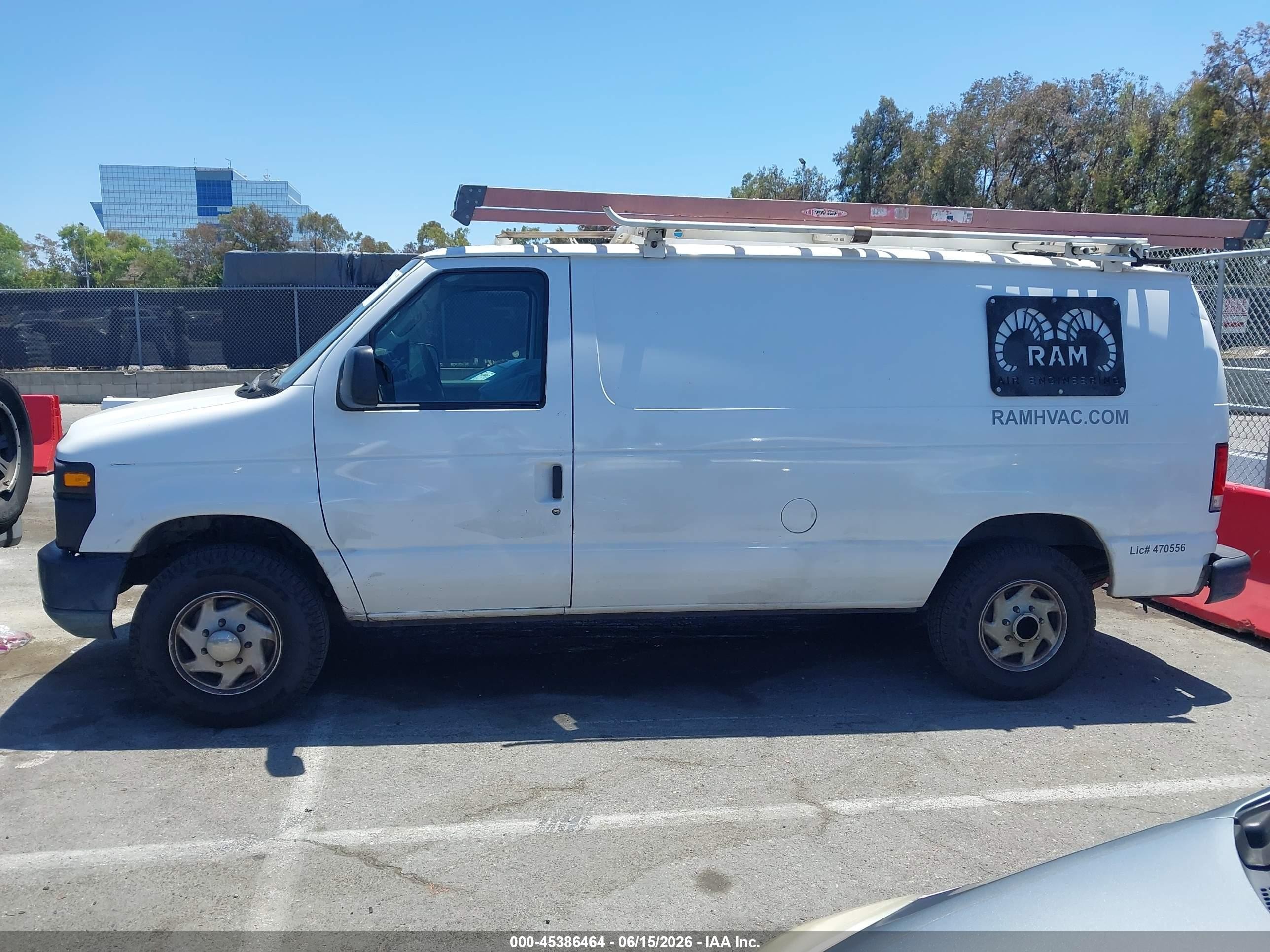 2013 Ford E-250 Commercial White vin: 1FTNE2EL4DDB32392