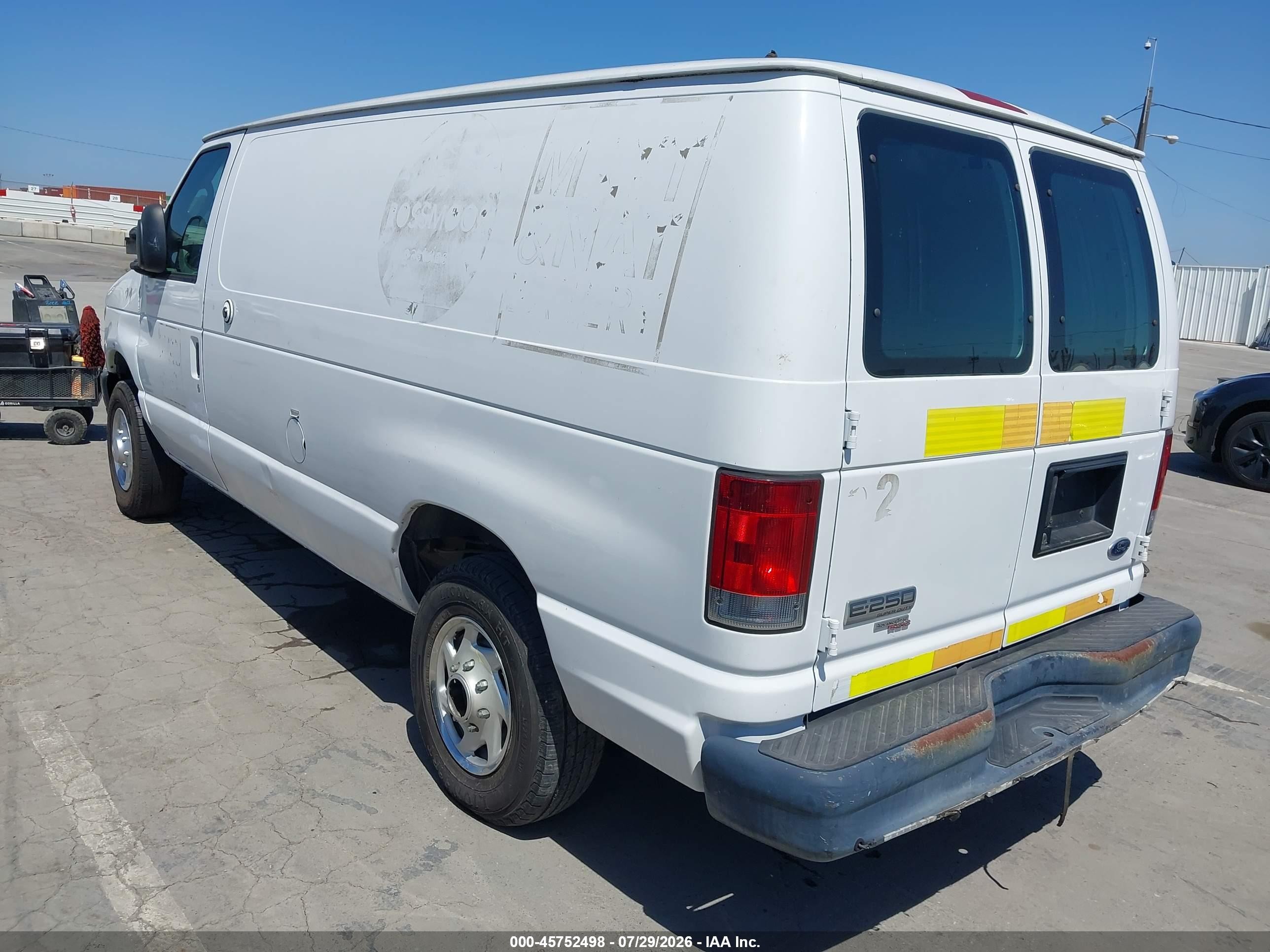 2011 Ford E-250 Commercial White vin: 1FTNE2EL6BDA10453