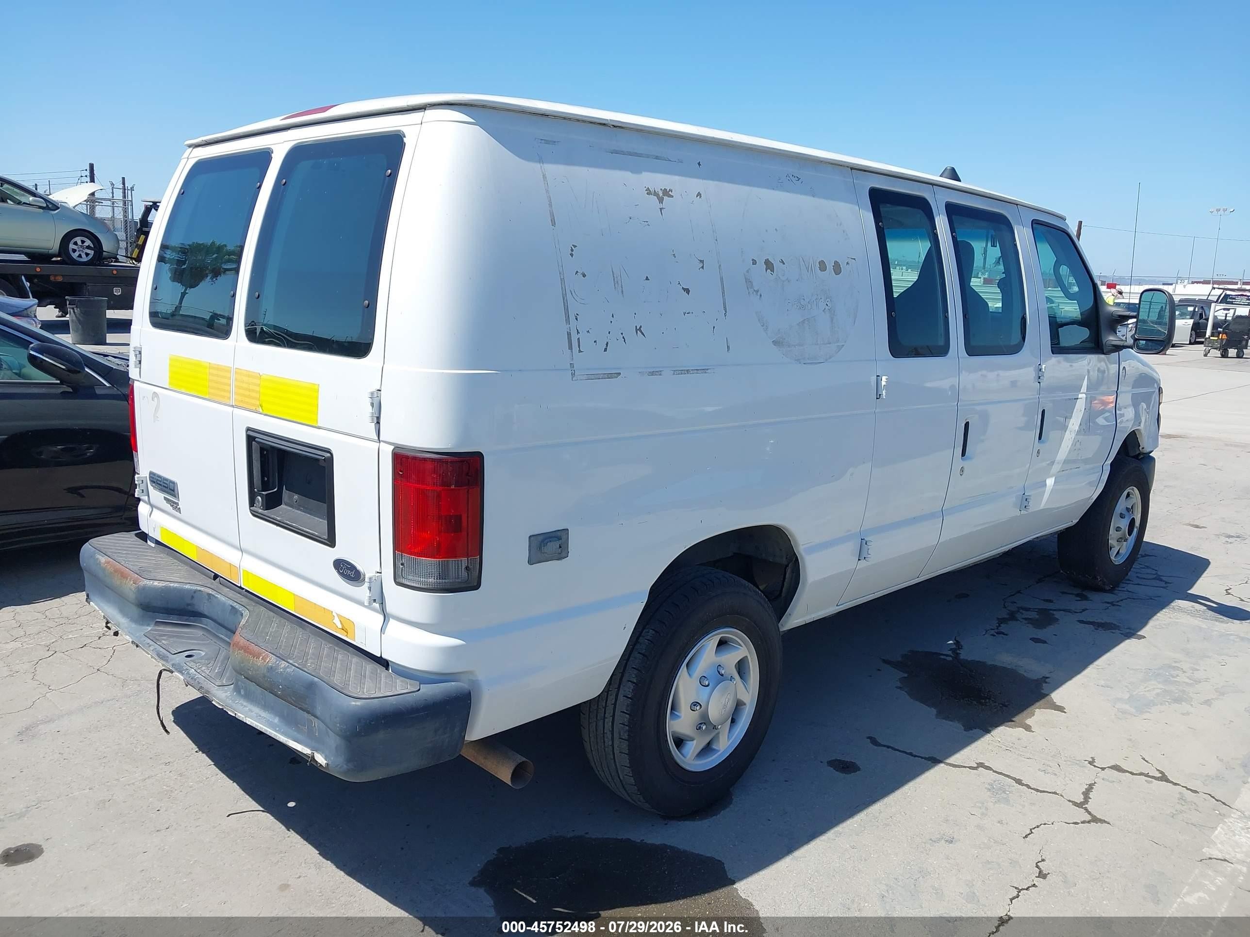 2011 Ford E-250 Commercial White vin: 1FTNE2EL6BDA10453