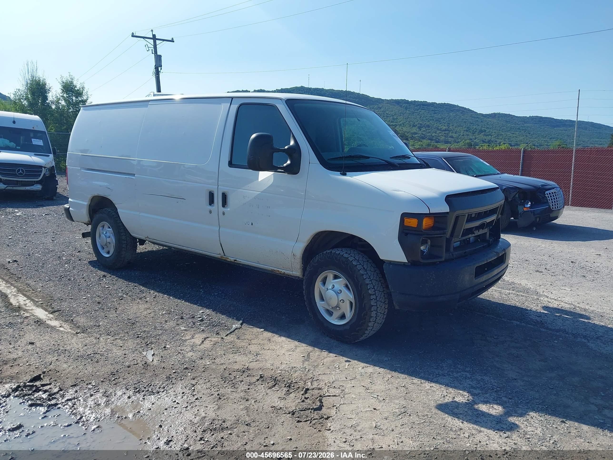 2012 Ford E-250 Commercial White vin: 1FTNE2EL6CDA69360