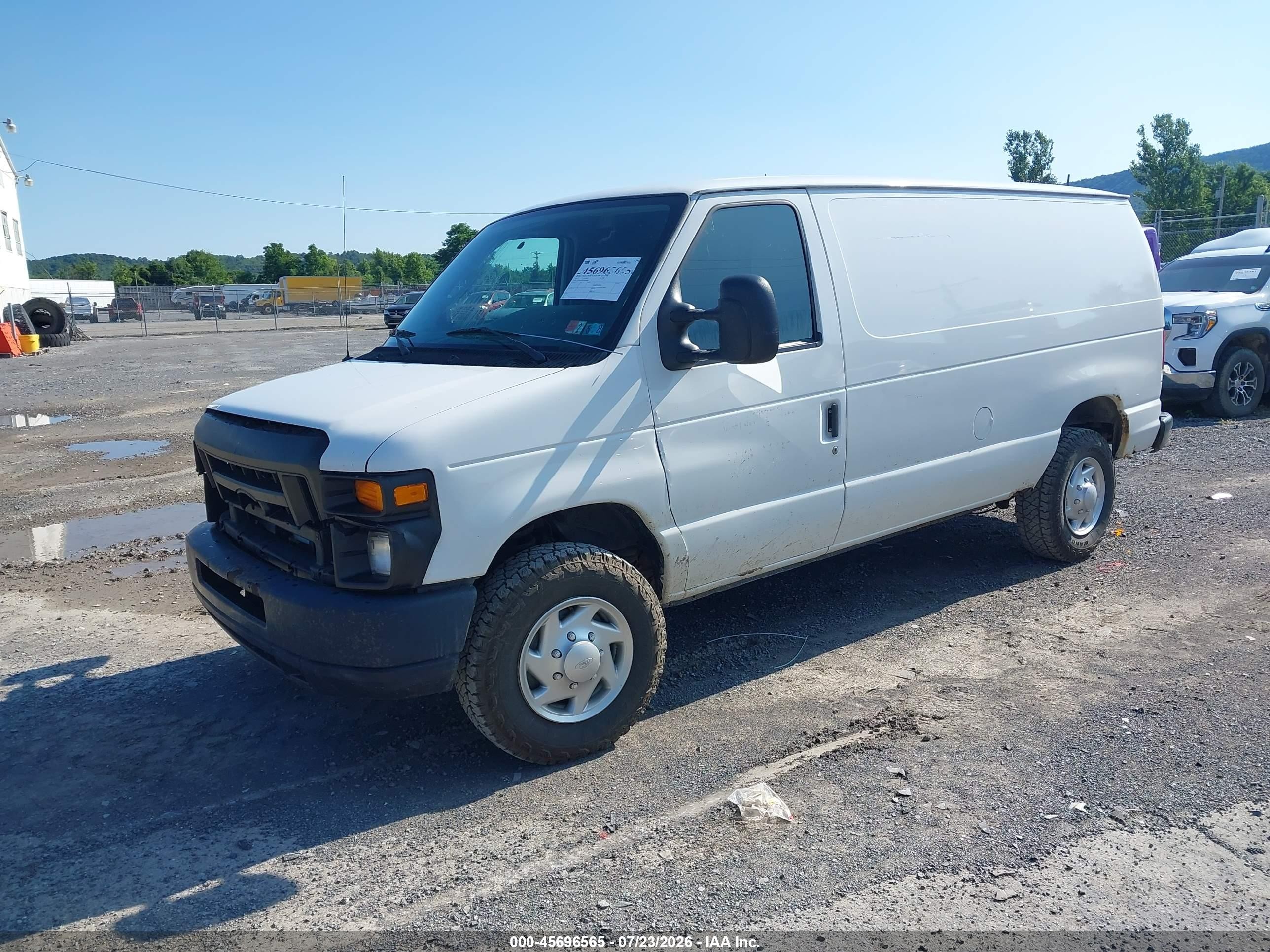 2012 Ford E-250 Commercial White vin: 1FTNE2EL6CDA69360
