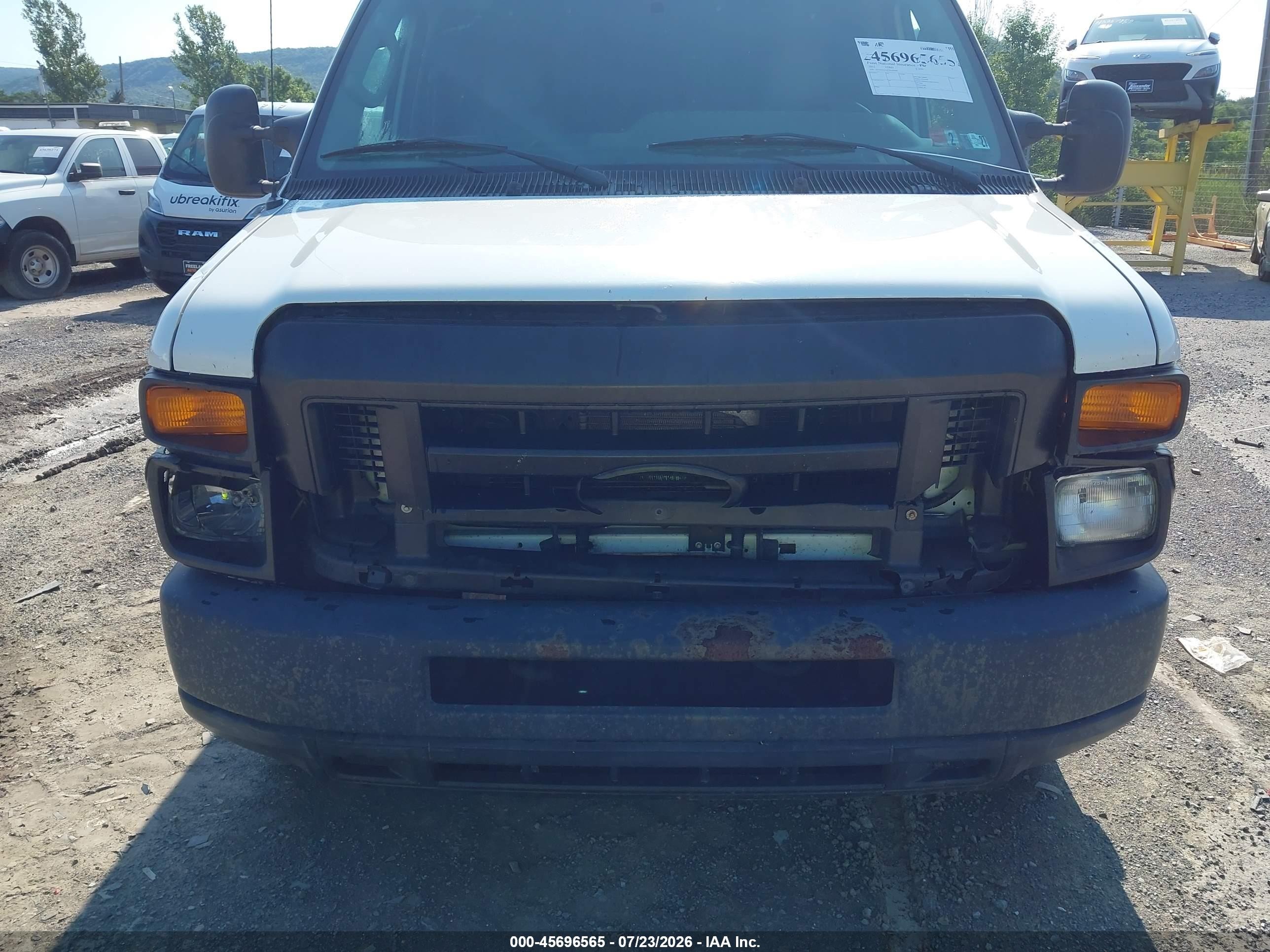 2012 Ford E-250 Commercial White vin: 1FTNE2EL6CDA69360