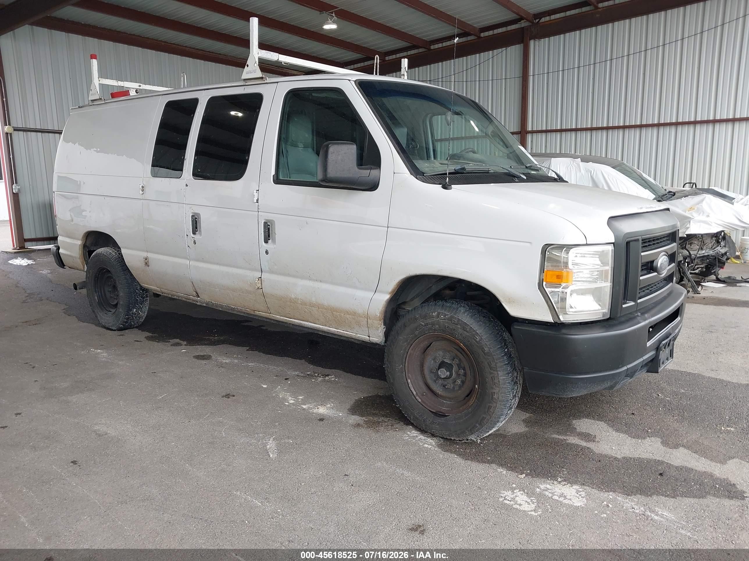 2013 Ford E-250 Commercial White vin: 1FTNE2EL6DDA71112