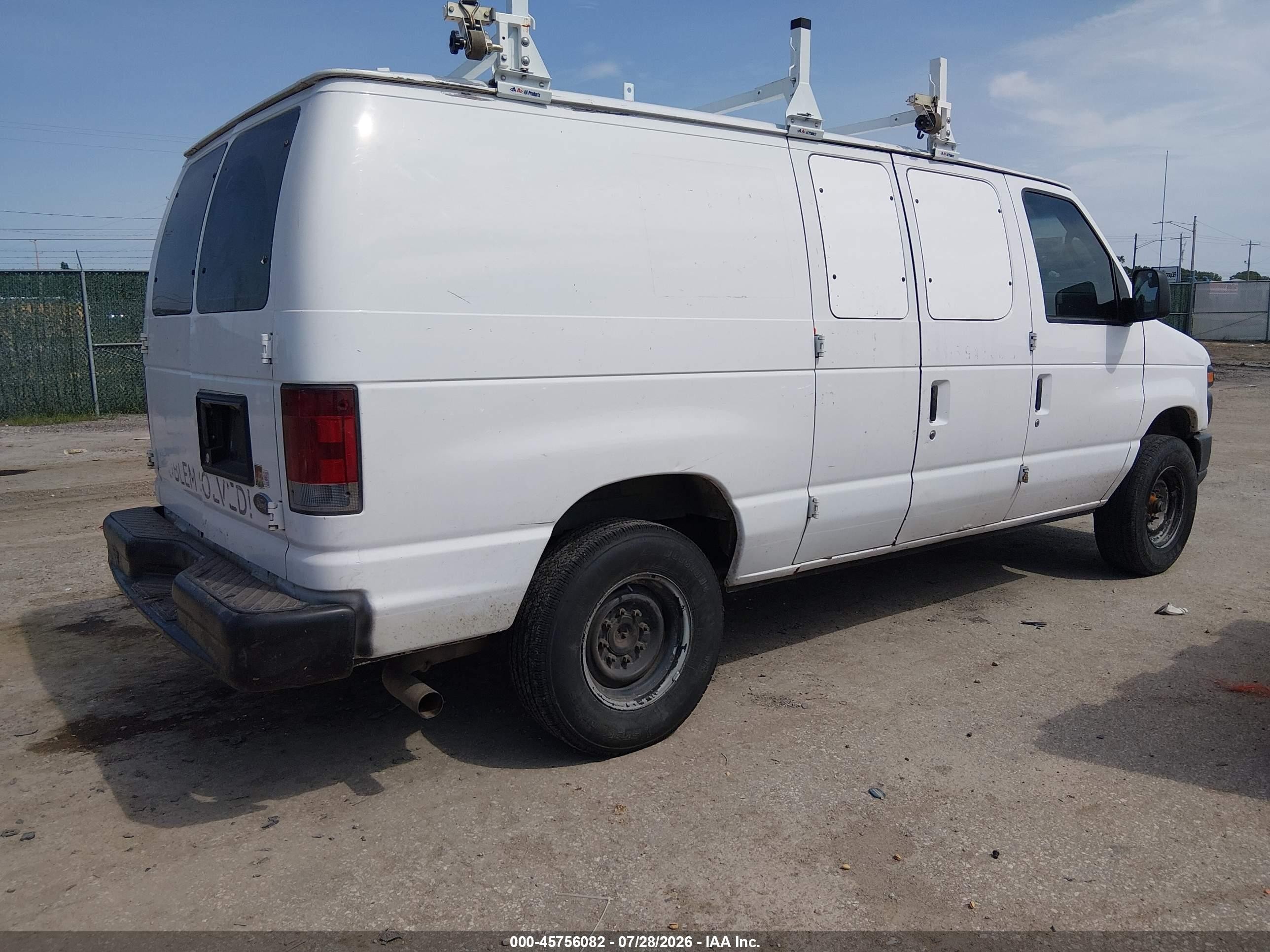 2012 Ford E-250 Commercial White vin: 1FTNE2EL8CDA25764