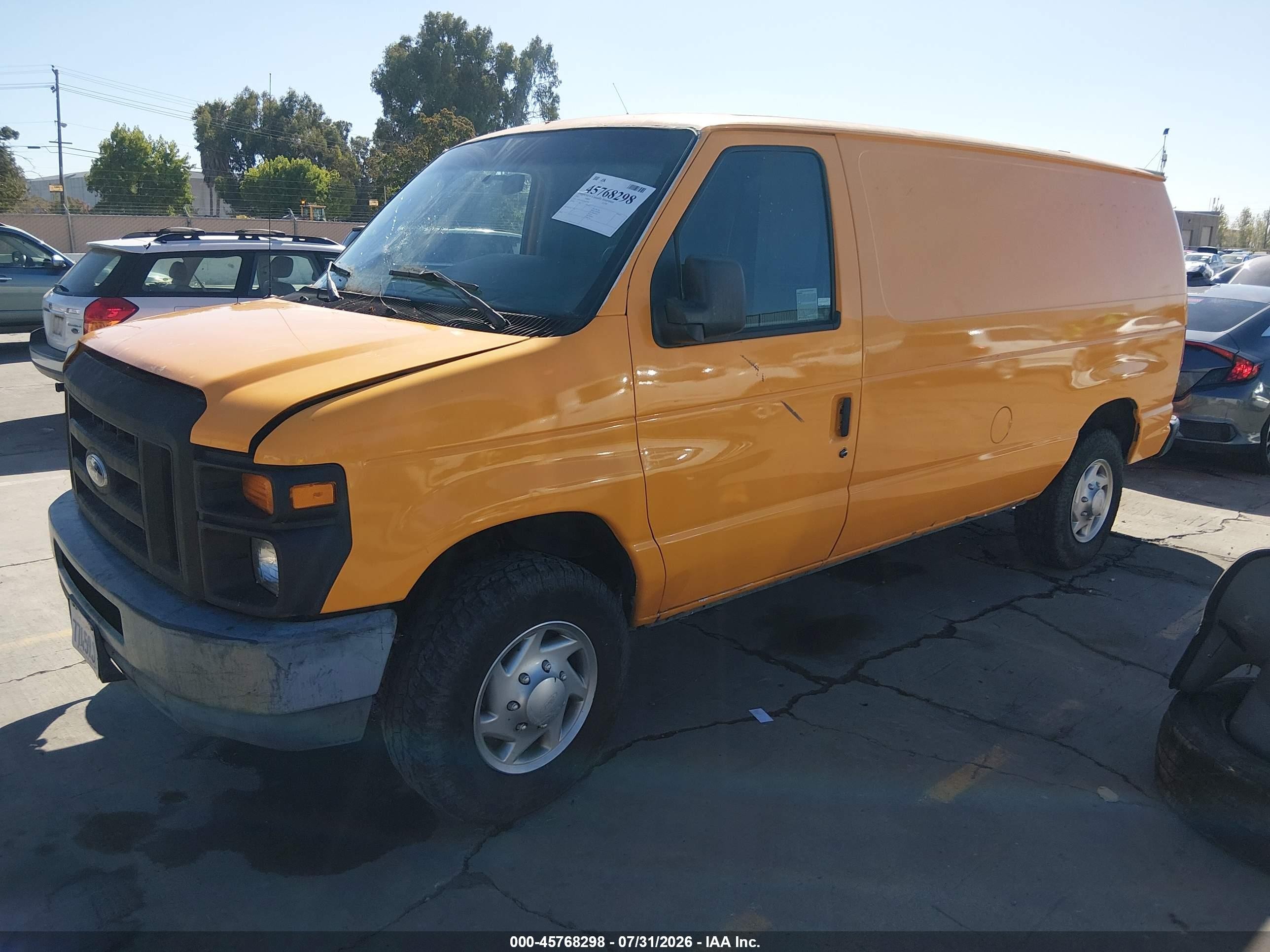 2012 Ford E-250 Commercial Yellow vin: 1FTNE2EL8CDB35102