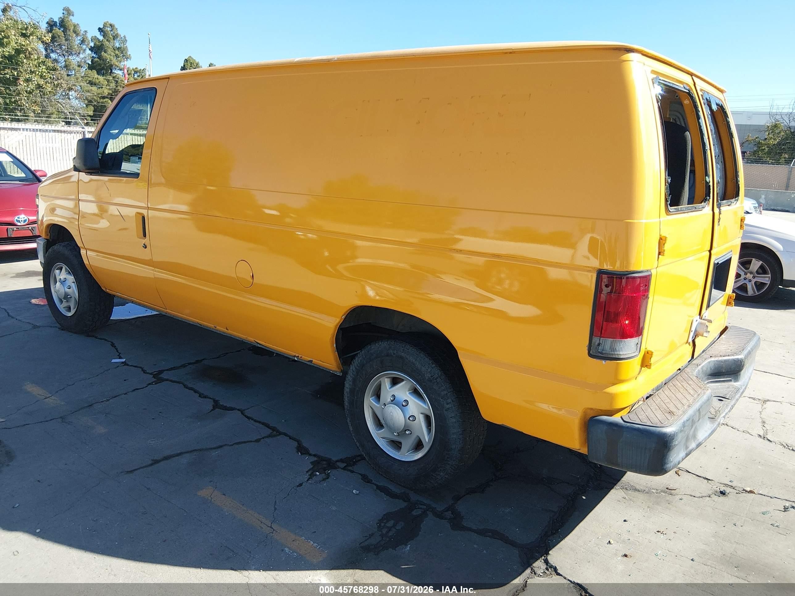 2012 Ford E-250 Commercial Yellow vin: 1FTNE2EL8CDB35102