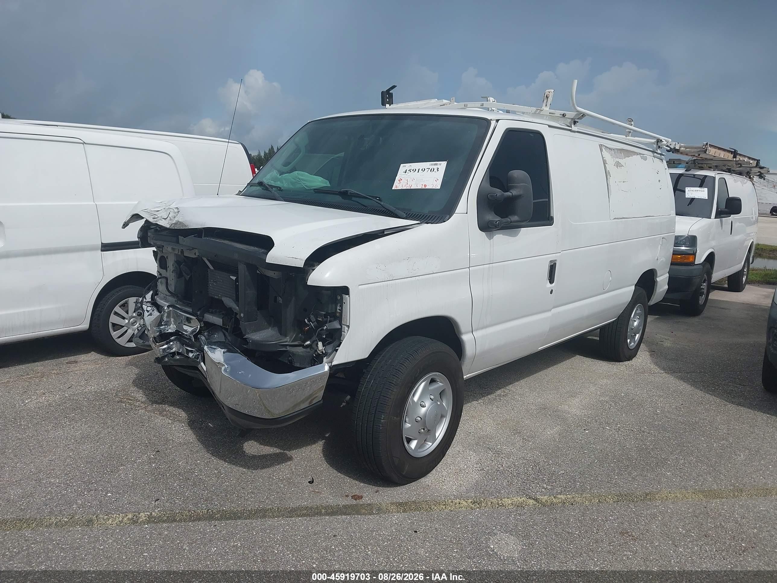 2014 Ford E-250 Commercial White vin: 1FTNE2EL8EDA06618