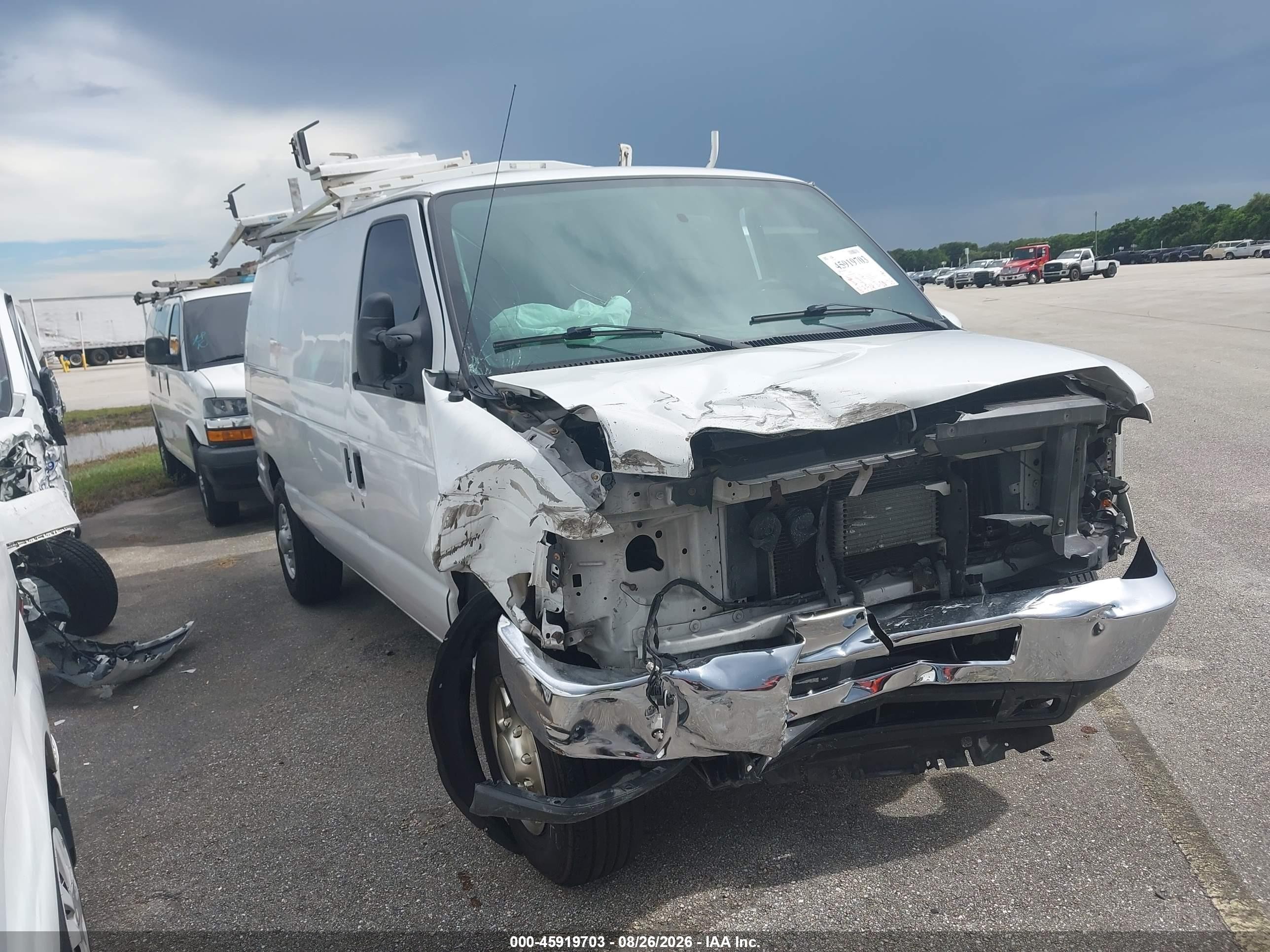 2014 Ford E-250 Commercial White vin: 1FTNE2EL8EDA06618