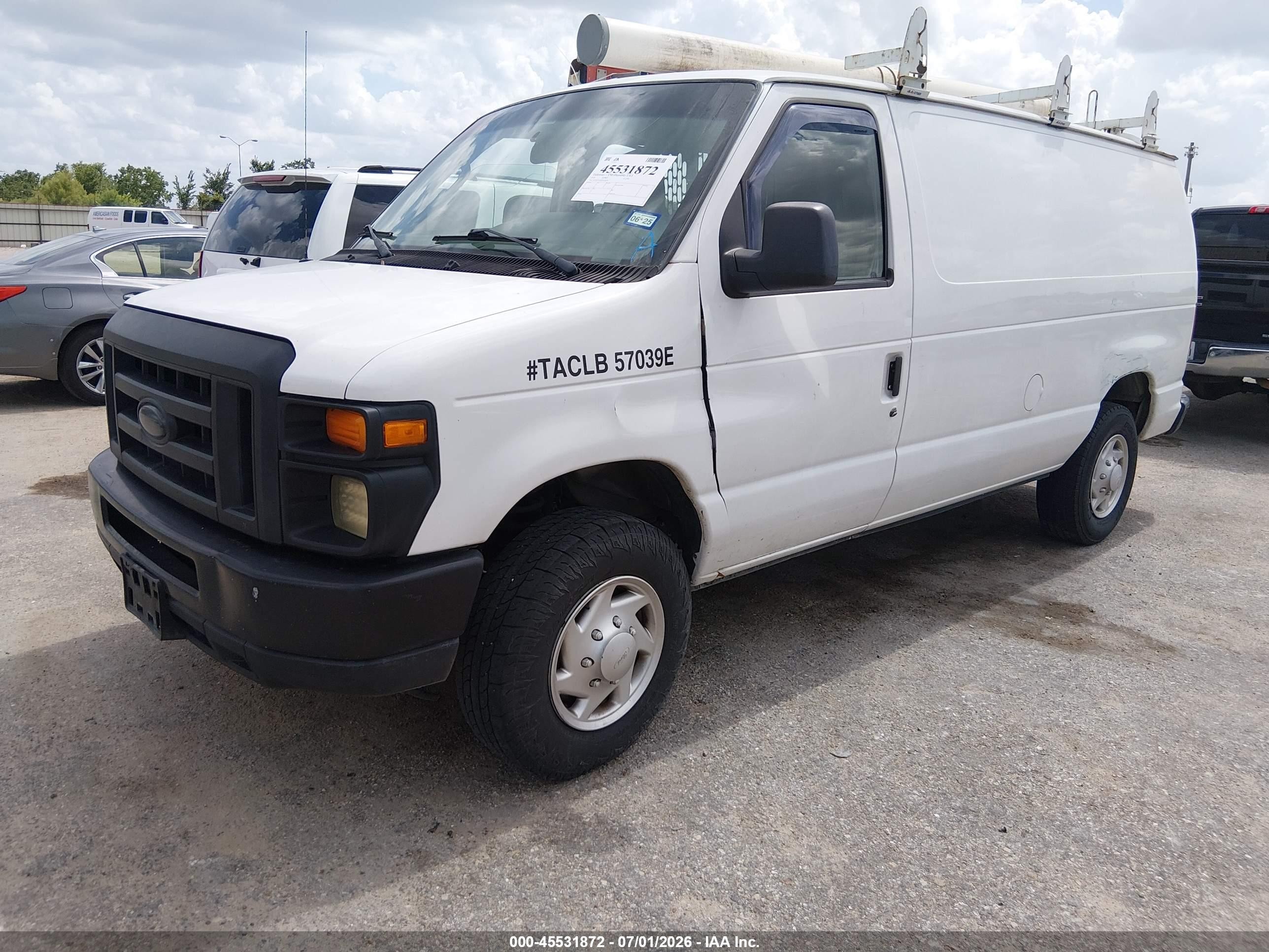 2014 Ford E-250 Commercial White vin: 1FTNE2EL8EDA50294