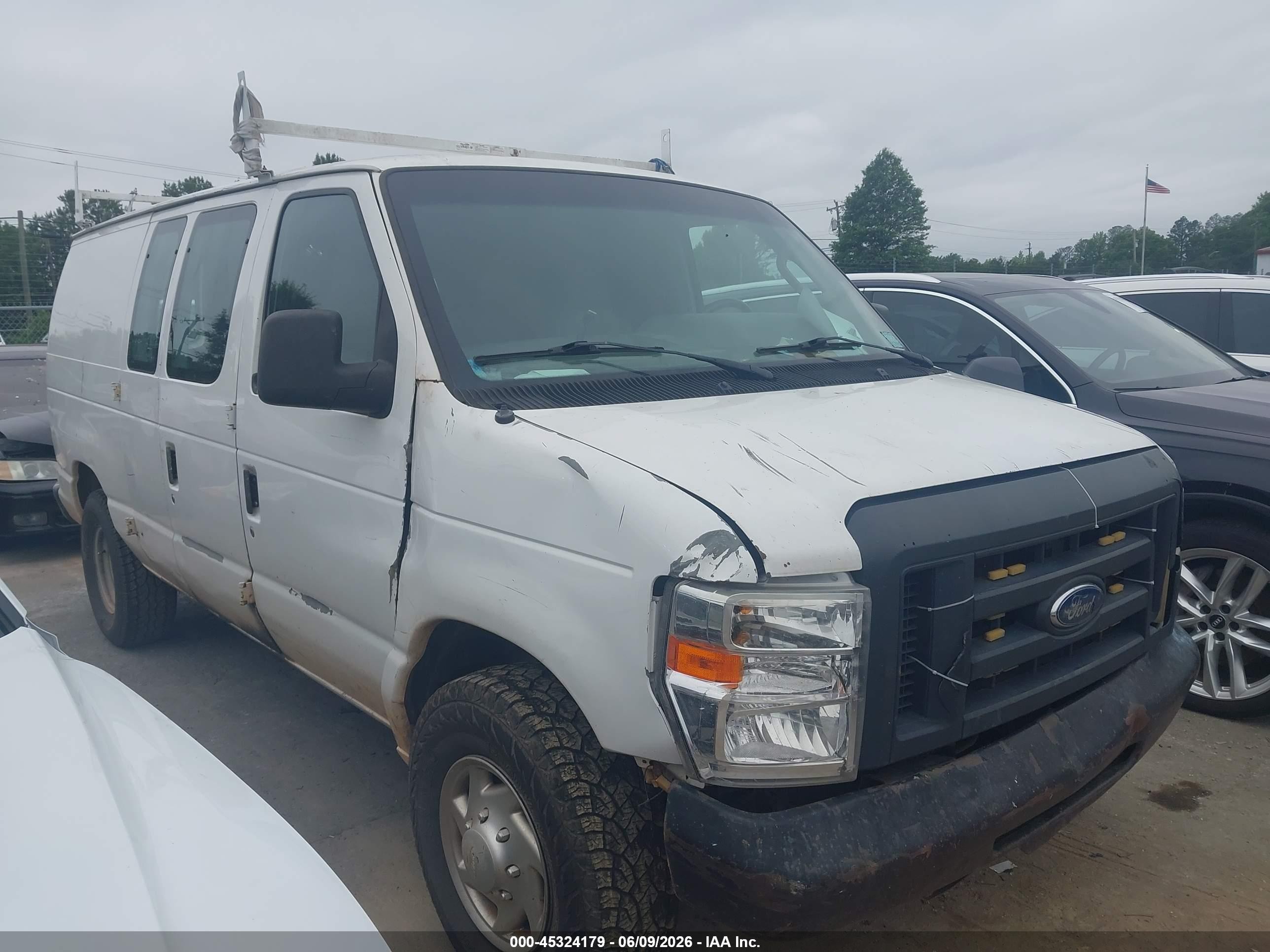 2013 Ford E-250 Commercial White vin: 1FTNE2EL9DDB31447