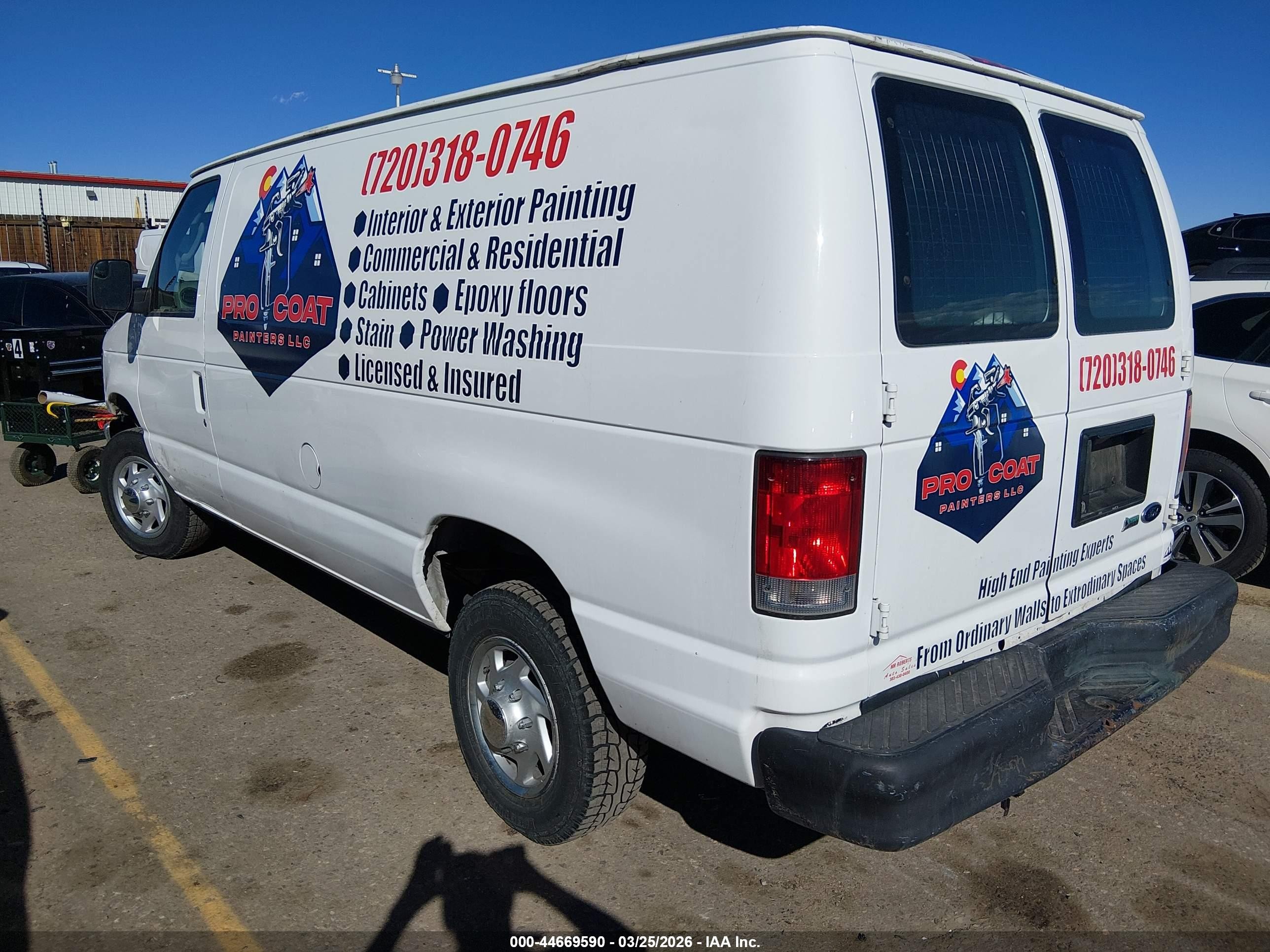 2014 Ford E-250 Commercial White vin: 1FTNE2EL9EDA91078