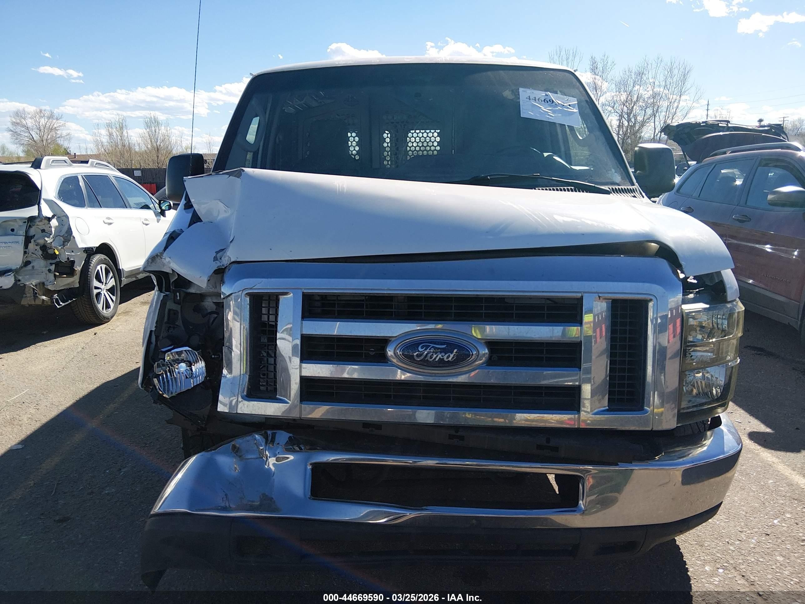 2014 Ford E-250 Commercial White vin: 1FTNE2EL9EDA91078